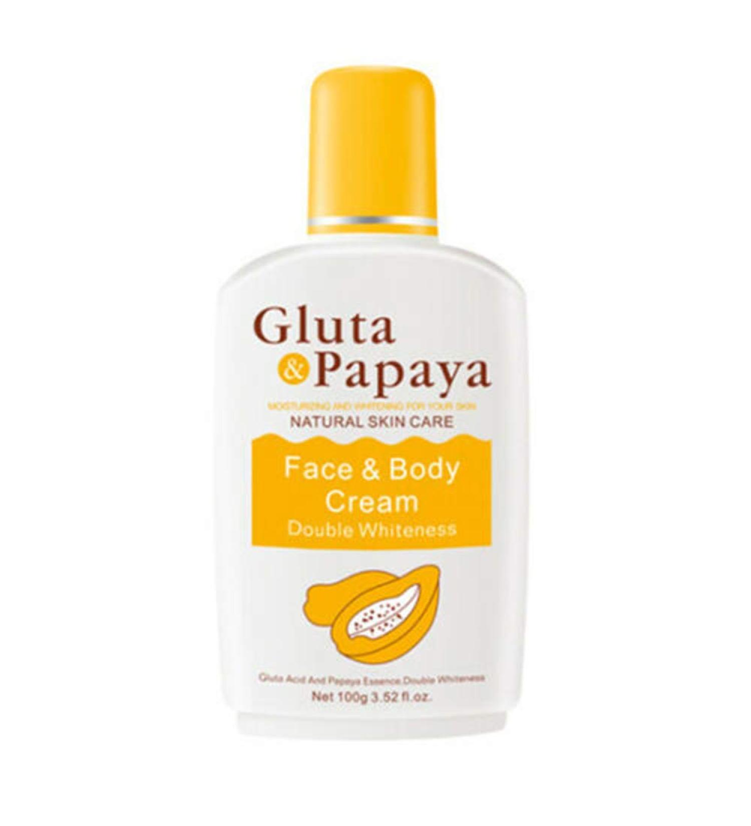 Moisturizing Face & Body Cream with Gluta & Papaya - Hydrating Skincare for All Skin Types | Shop Internationally - Buy Online on GoSupps.com