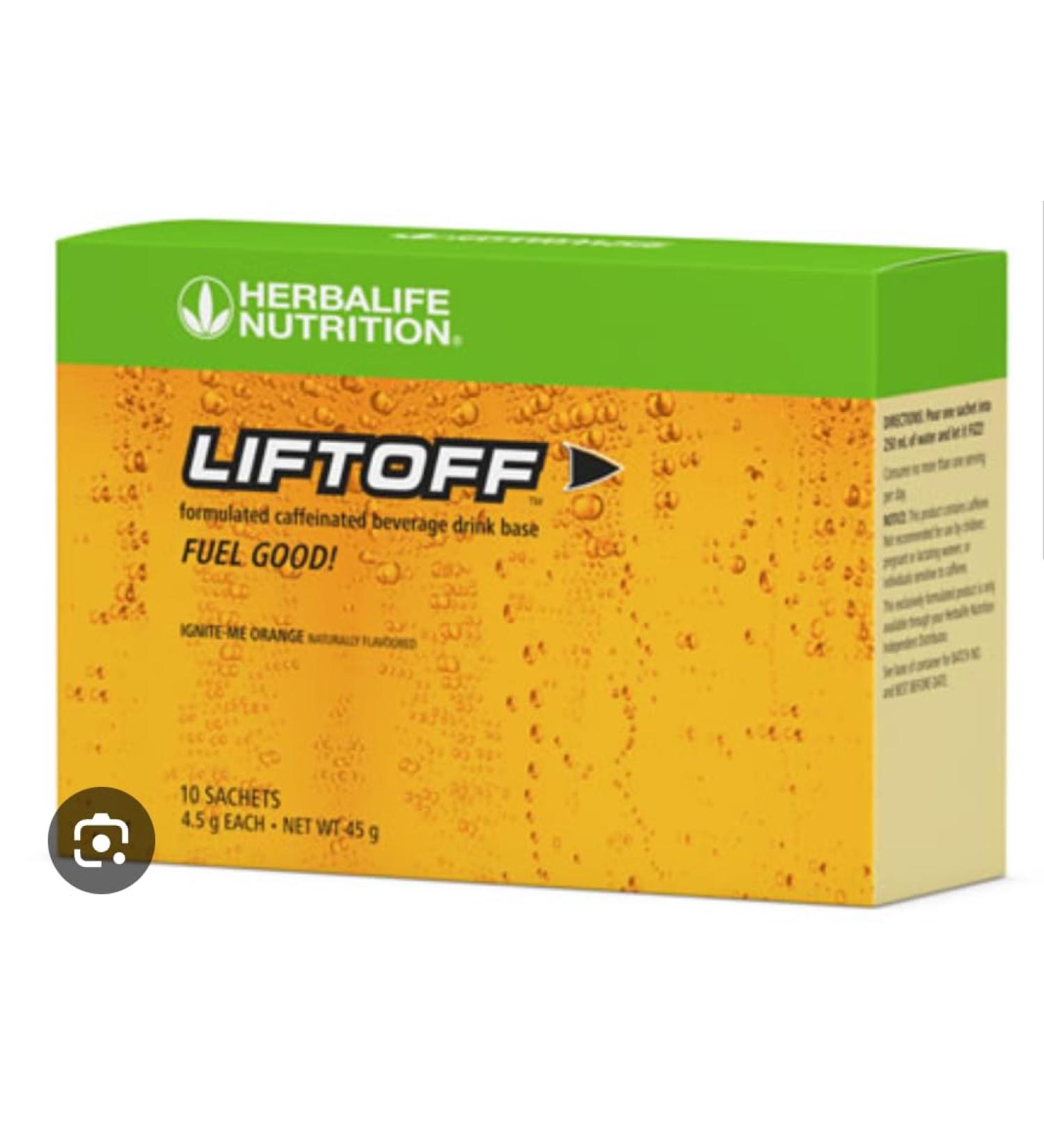 Herbalife Nutrition LIFTOFF Energy Stick Packs -Lemon-Lime Blast - Instant Drink for Natural Boost of Energy Clears Minds Improves Concentration 30 Count (30 Packs) Green Lemon-Lime Blast