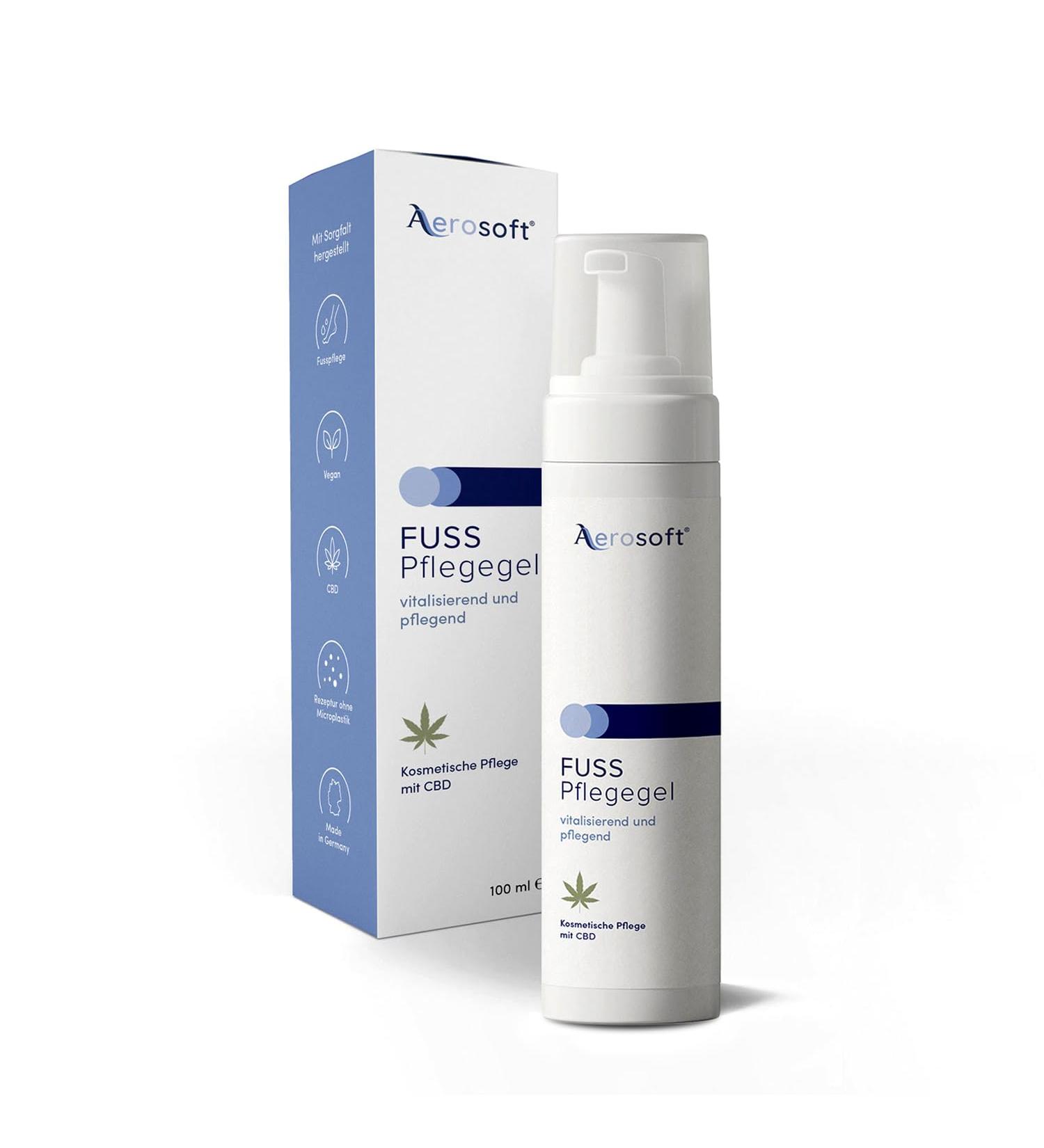 Aerosoft Foot Care Gel Cream Formula 100 ml - Buy Online on GoSupps.com