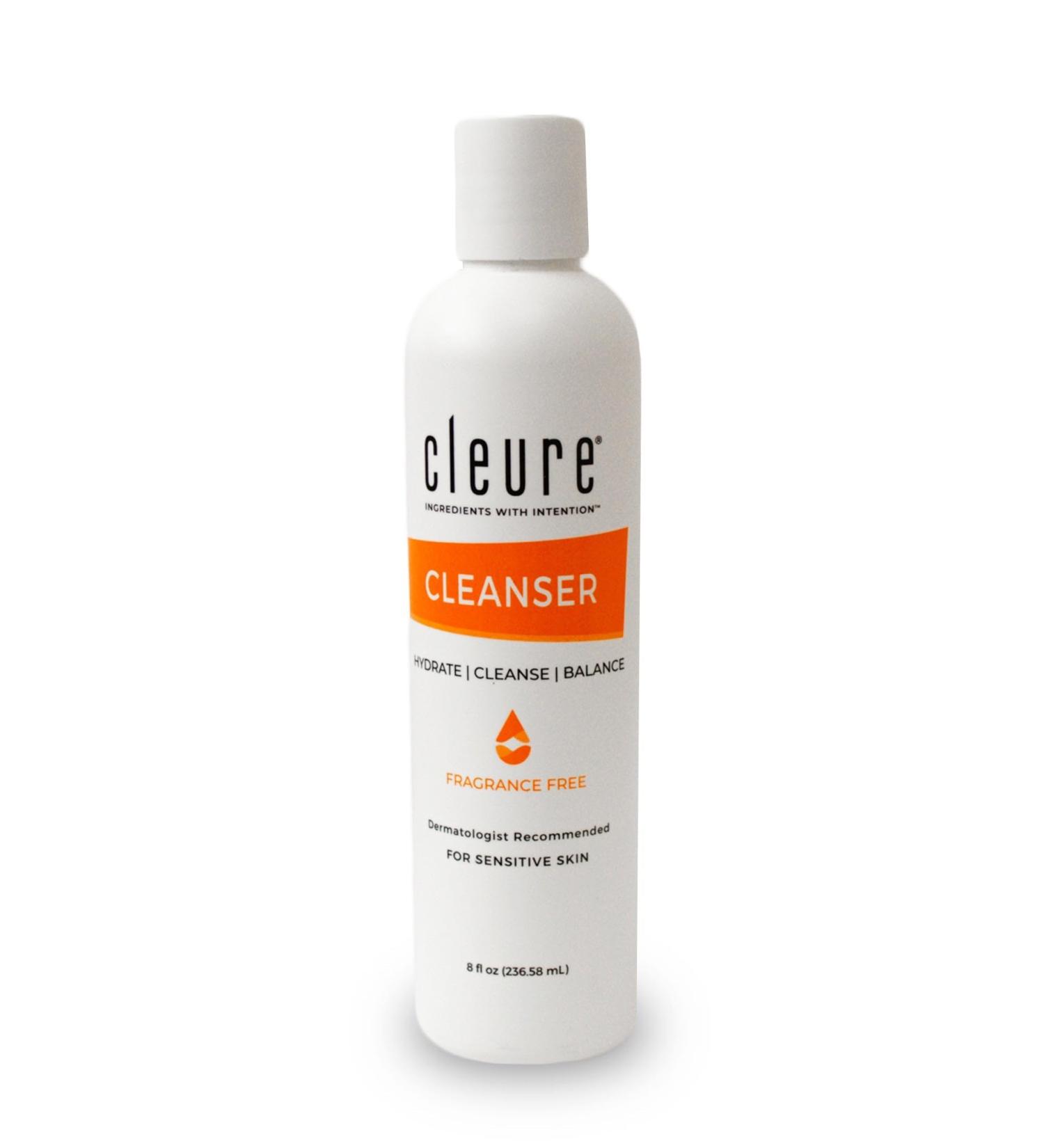 Cleure Lotion Cleanser for Dry Sensitive Skin Free of Fragrance Gluten Paraben Salicylate and Non Comedogenic (8 oz 1 Pack) 8 Fl Oz (Pack of 1) - Buy Online on GoSupps.com