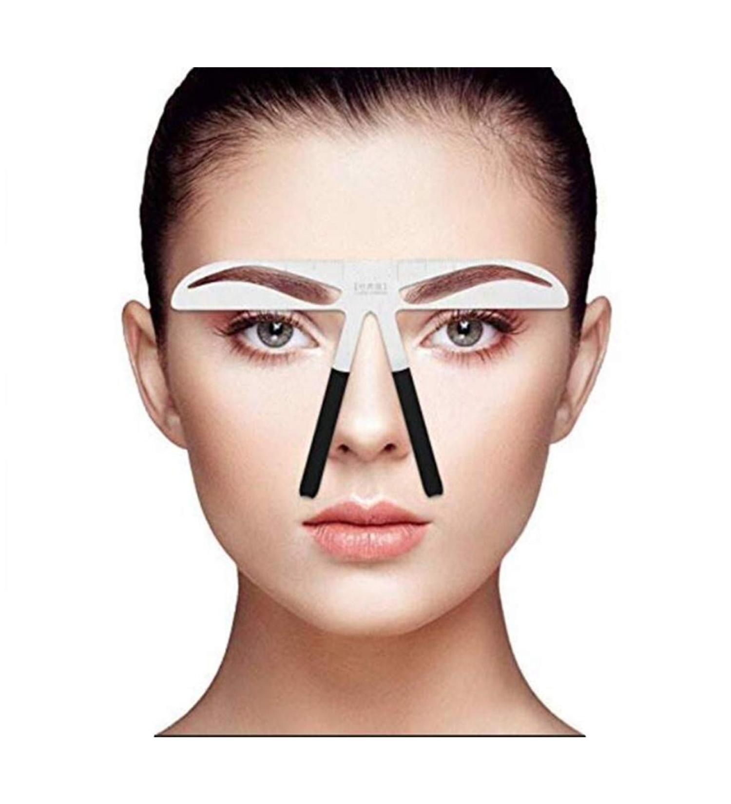 SKYWXHN Eyebrow Shaping Stencil Kit | DIY Eye Brow Guide Template | Perfect for Flawless Makeup - Buy Online on GoSupps.com