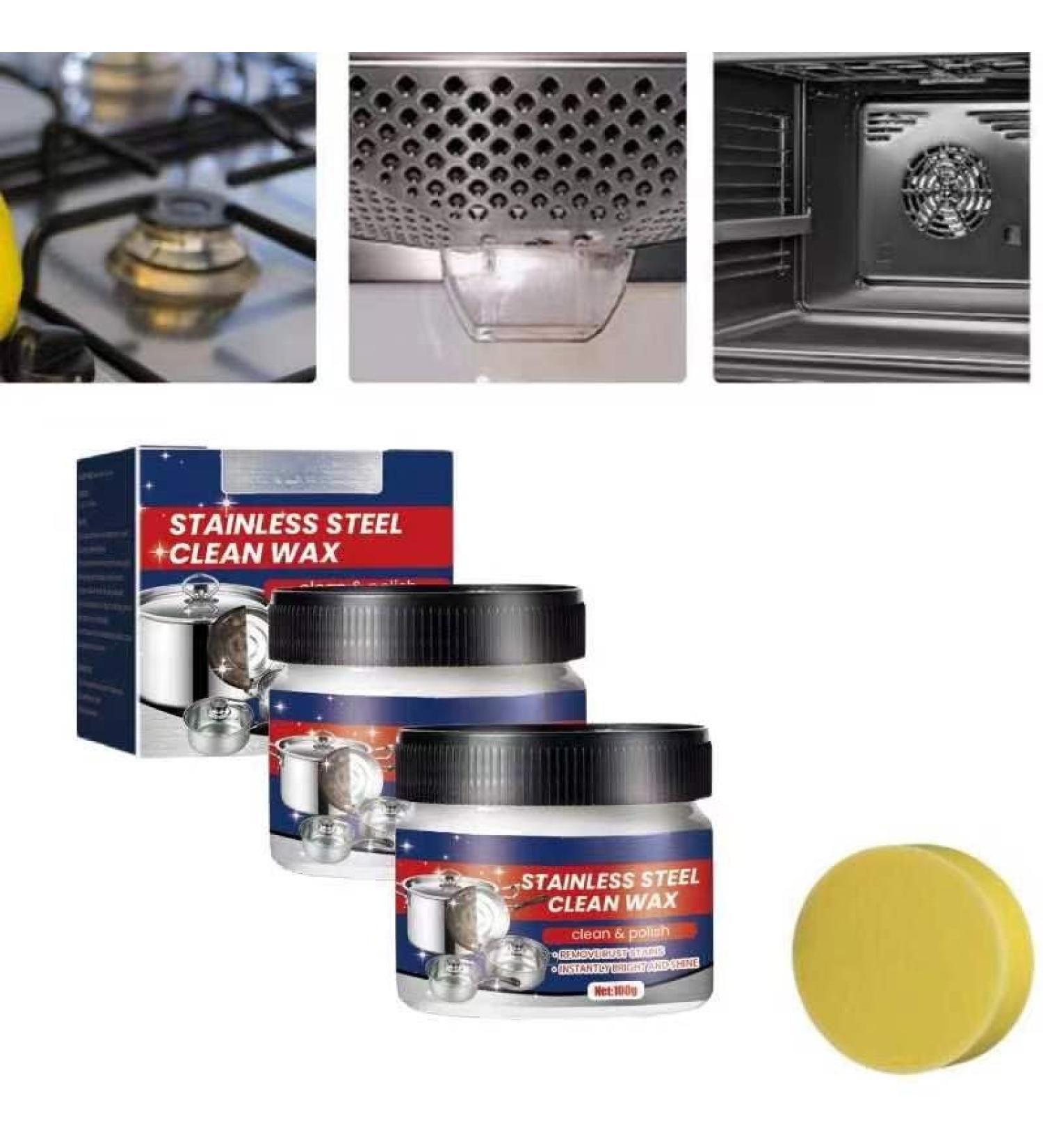 Magical Stainless Steel Cleaning Paste Stainless Steel Cleaning Paste Stainless Steel Cleaner and Metal Polish (Color : 2count) - Buy Online on GoSupps.com