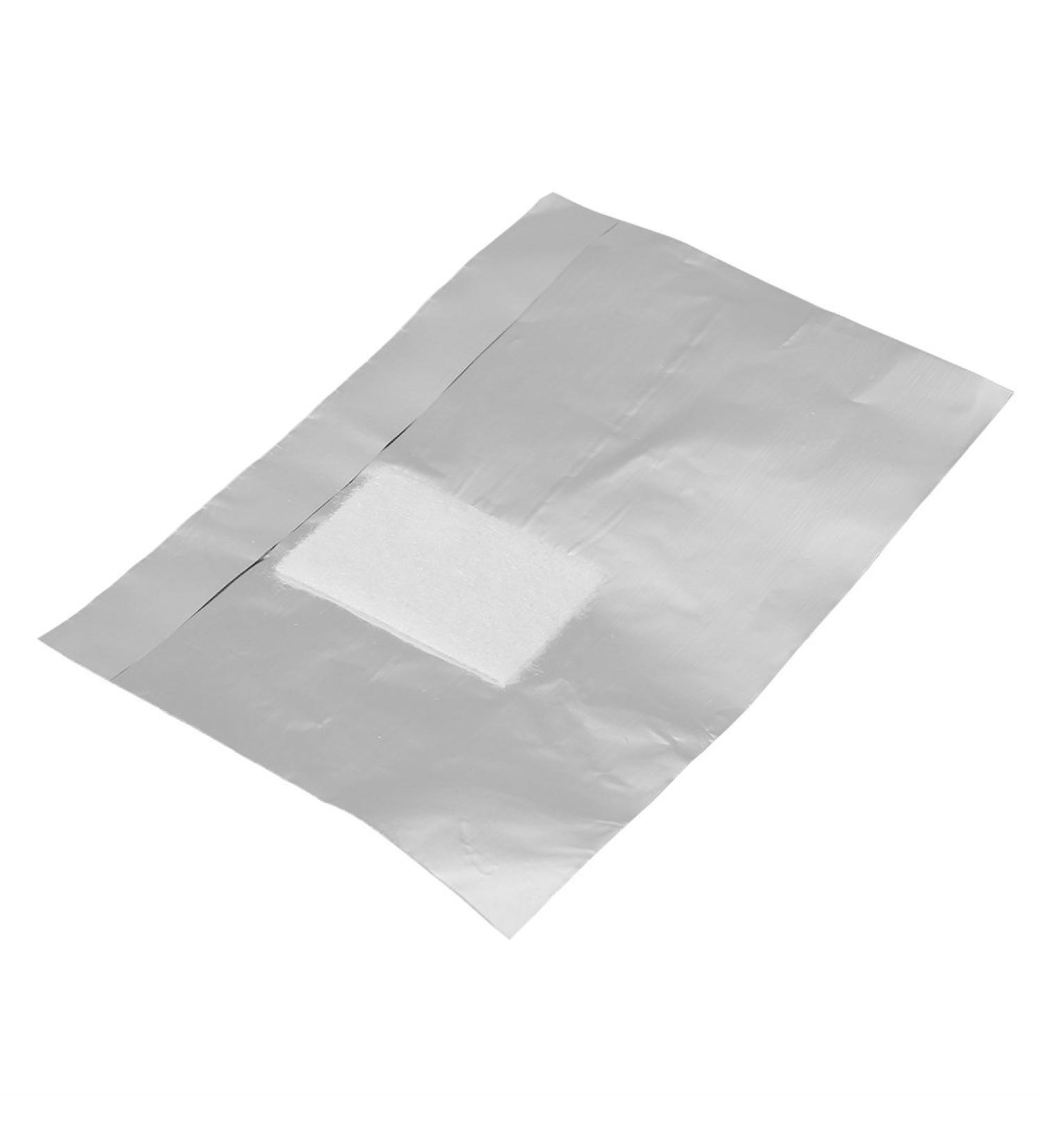  ZJchao 100pcs/Bag Aluminum Foil Sheets with Cotton Pads for Removing Gel Nail Polish Nail Art Manicure and Other Nail Polishes - Buy Online on GoSupps.com