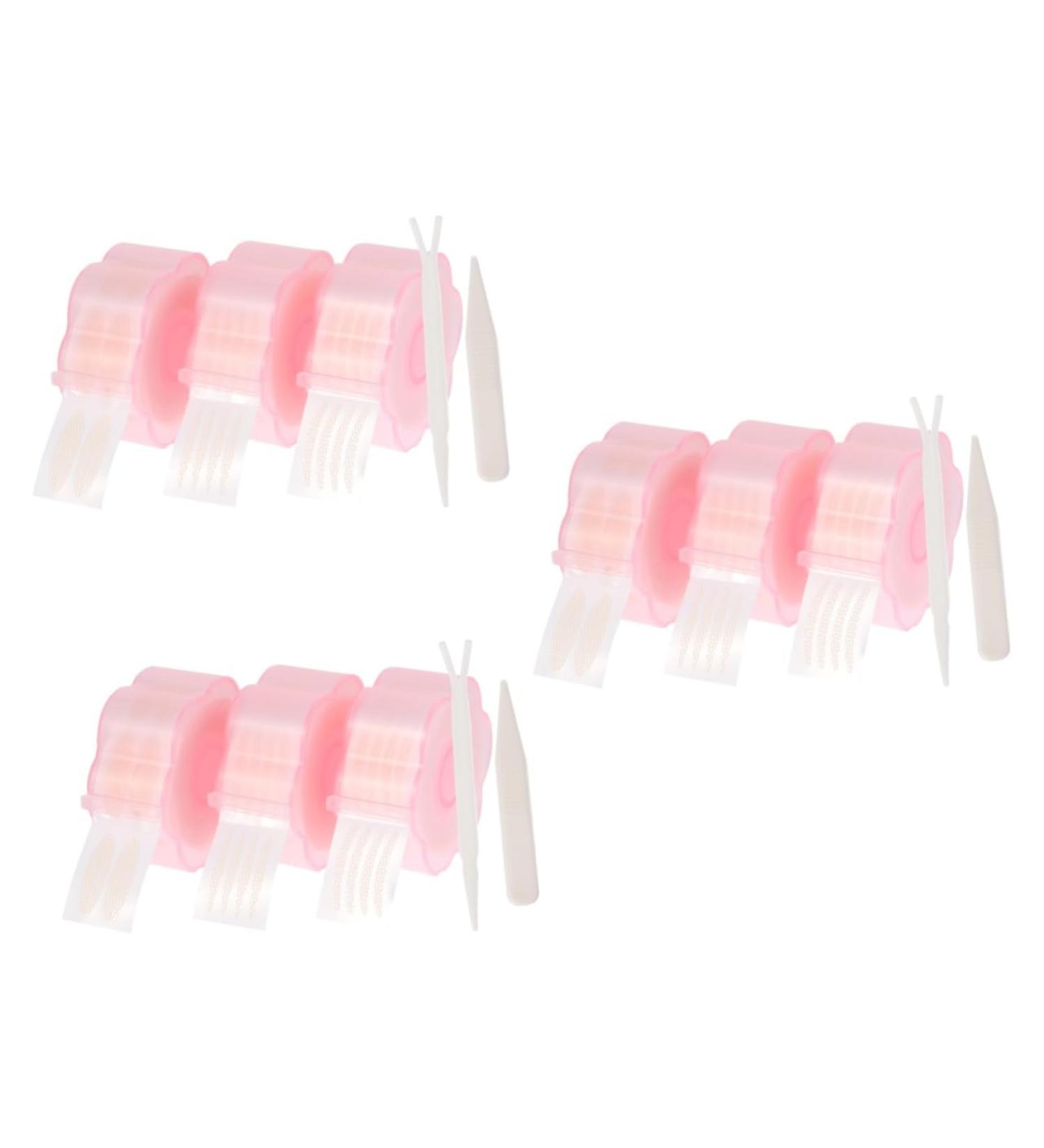 Beavorty 9 Rolls /1080pcs Eyelid/Women for Droopy Pastes Strip Ultra Portable Stickers Decor Double Lift 5x5x2.5cmx3pcs Pinkx3pcs - Buy Online on GoSupps.com