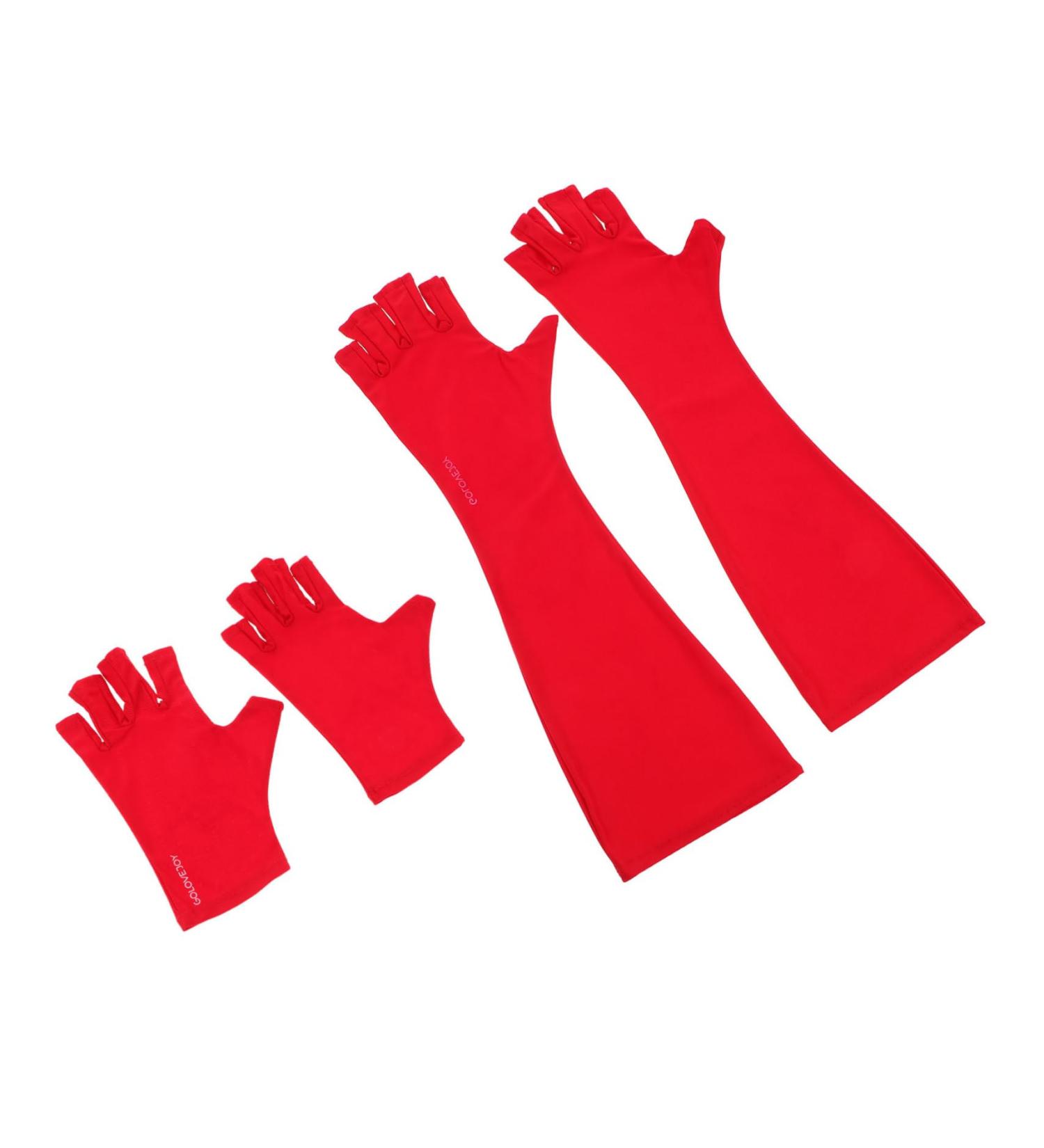 Housoutil 2 Pairs Nail Gloves Nail Lamp Light Summer Outdoor Gloves Anti Glove Led Lamp Gloves Nail Art Tools Manicure Fingerless Gloves Fingerless Manicure Gloves Polyester Mj03 - Buy Online on GoSupps.com