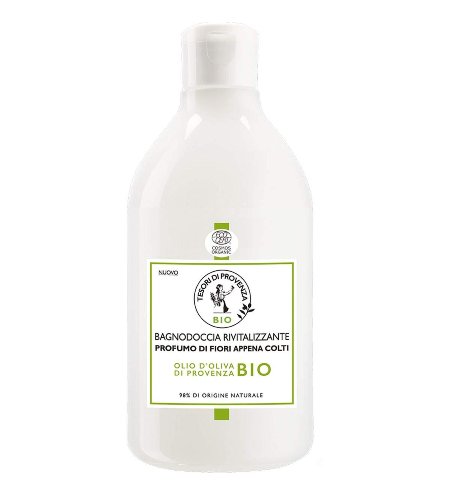 Tesori Di Provenza Tesori di Provenza Organic Shower Gel refreshing effect with floral fragrance with organic olive oil rich in antioxidant polyphenols 500 ml