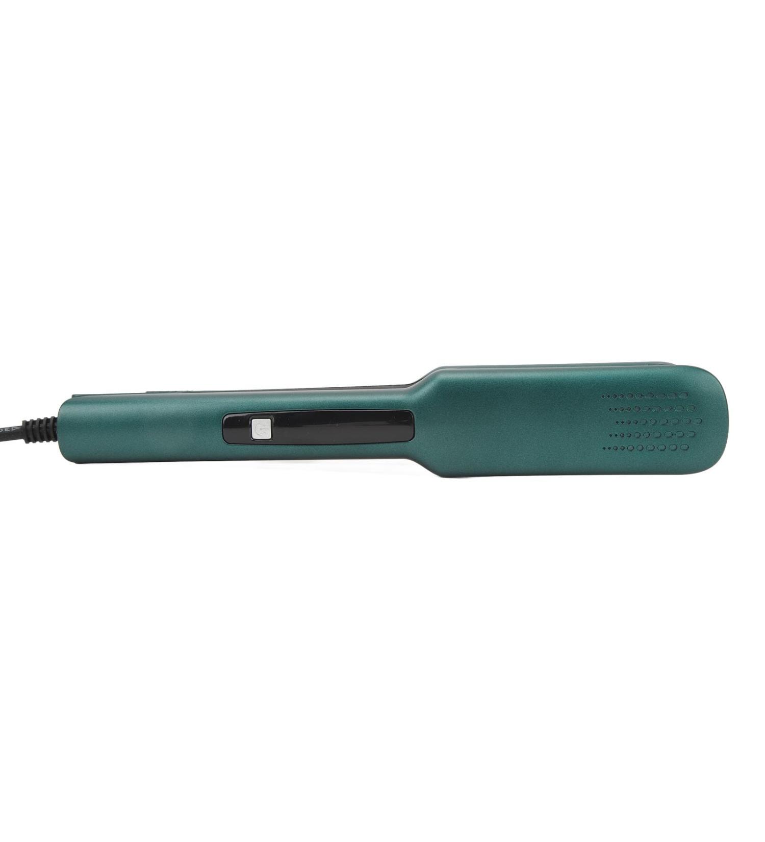 Hair Straightening Iron & Curler - Negative Ion Beauty Tool for Home | US Plug 110-220V - Green - Buy Online on GoSupps.com