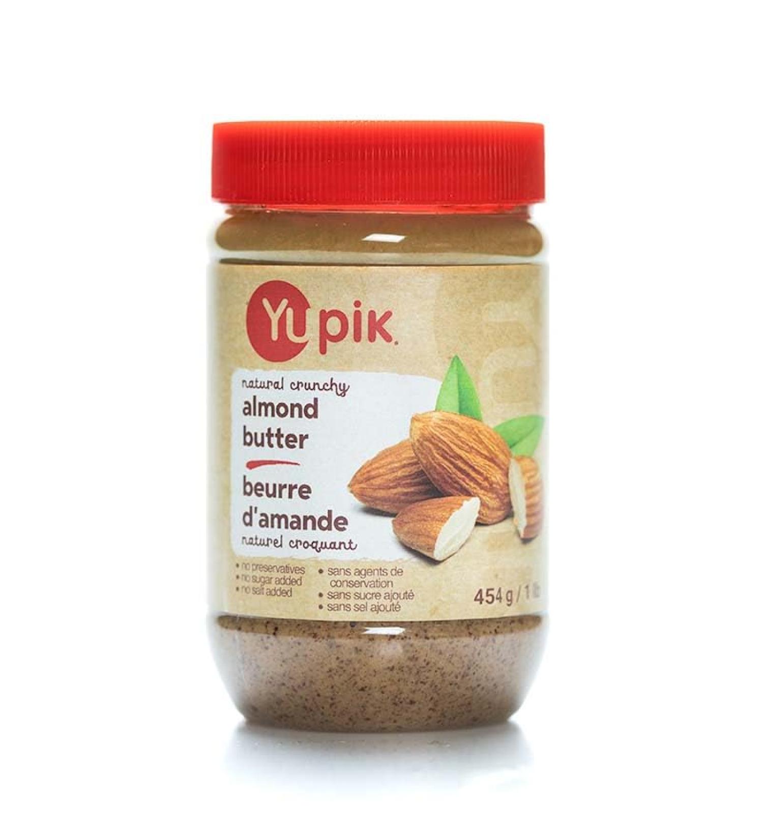 Yupik Natural Crunchy Almond Butter 454 g Kosher Gluten-Free GMO-Free Creamy Nut Butter Only Almonds No Added Sugar No Additives Smooth & Crunchy Spread Ideal for Snacks & Recipes - Buy Online on GoSupps.com