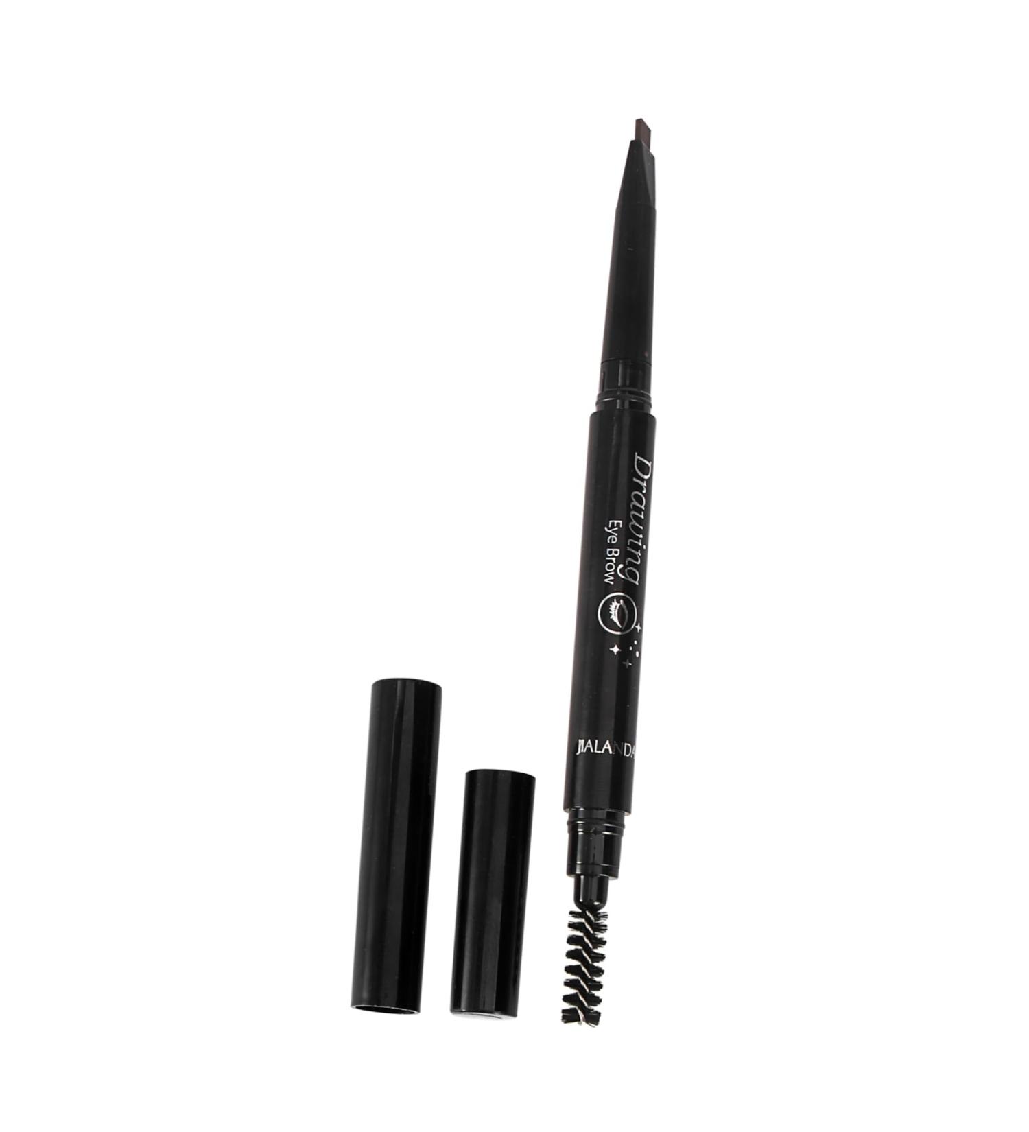 NOLITOY Double Automatic Lasting Long Eyebrow Head Pencil Chocolate Rotate Brush Makeup 1 count (Pack of 1) Chocolate - Buy Online on GoSupps.com