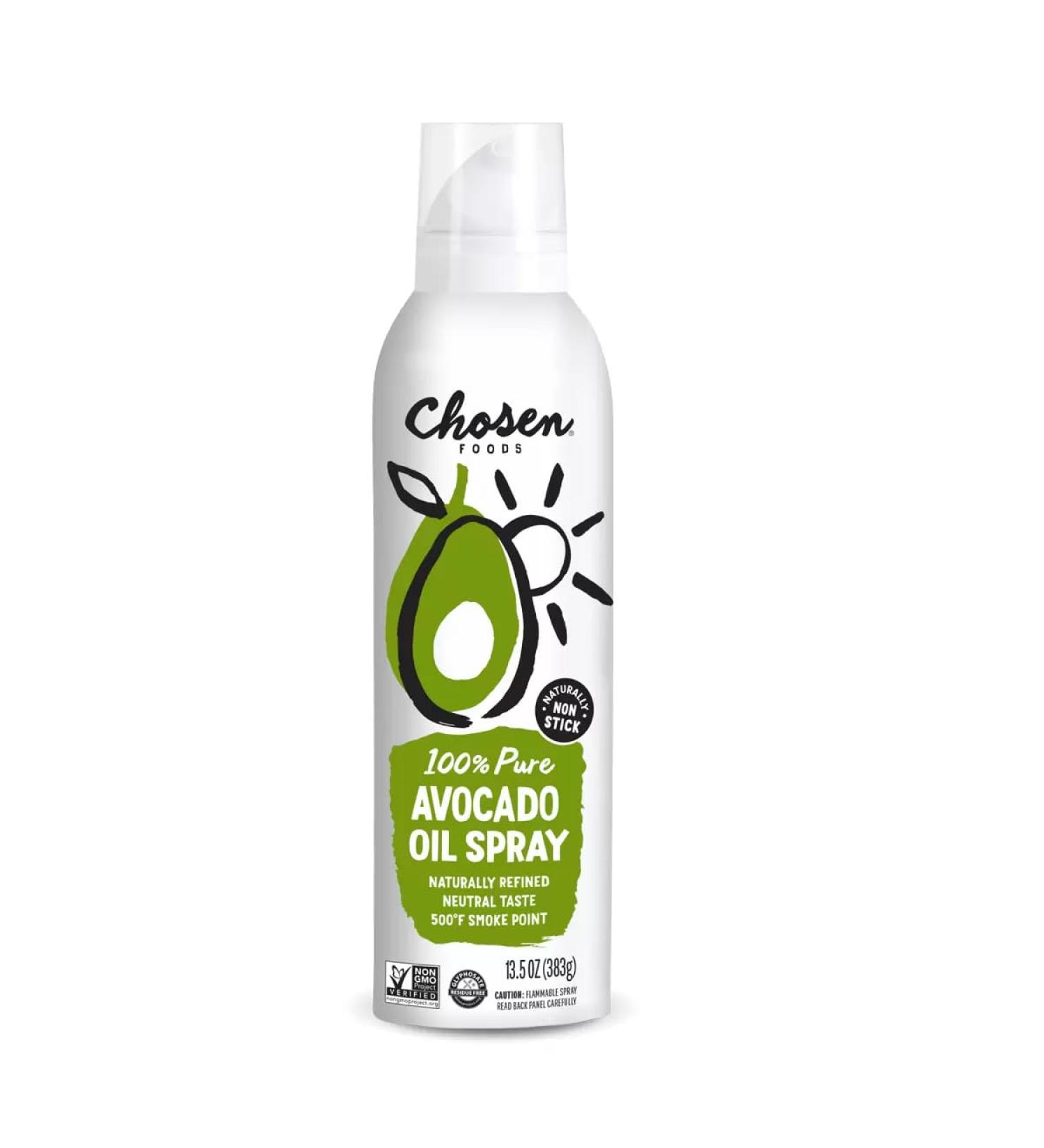 Chosen foods Pure Avocado Oil Spray 383ml | Expeller Pressed Naturally Refined | Cooking Oil (Pack of 1) - Buy Online on GoSupps.com
