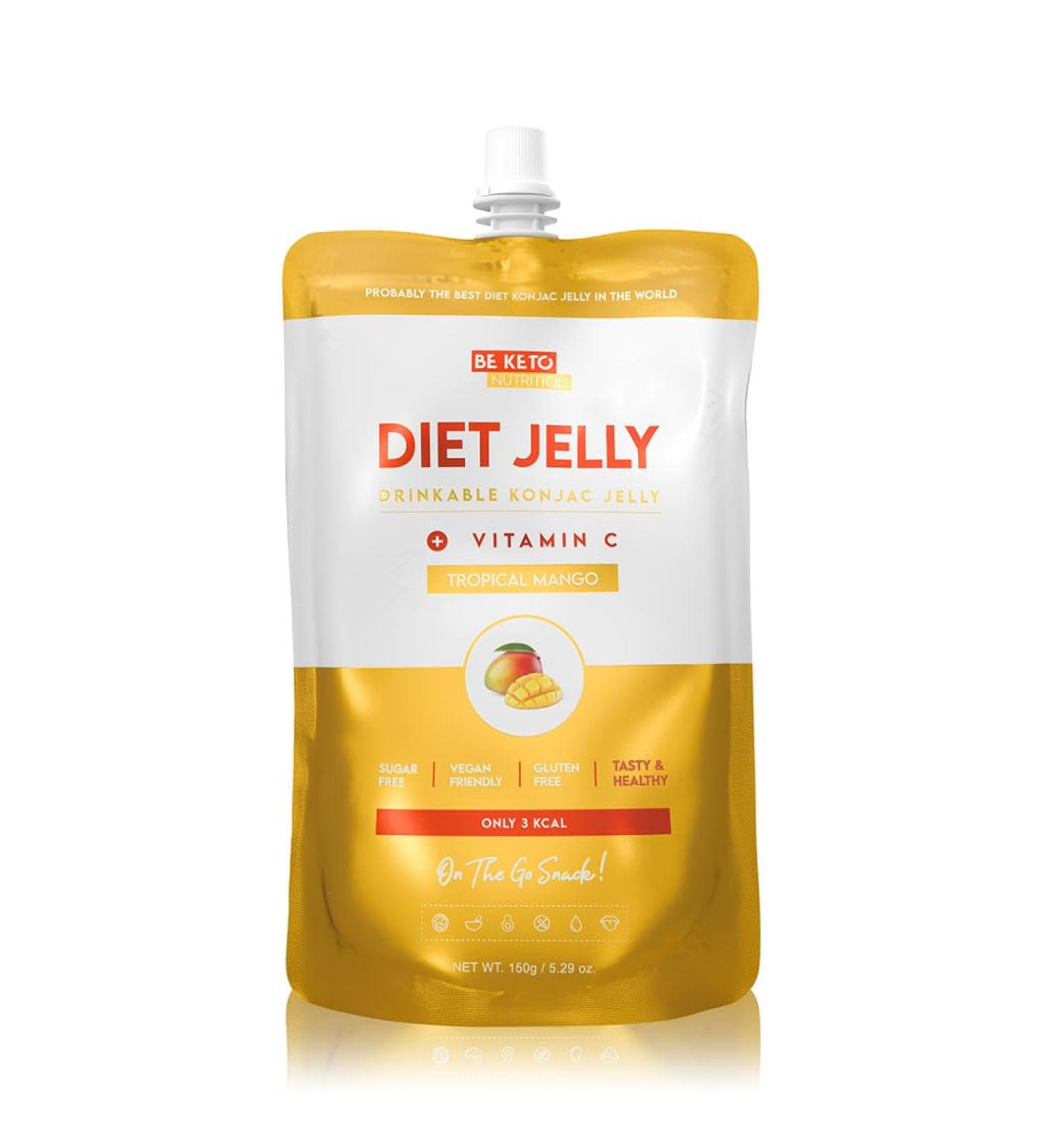 Konjac Dietary Jelly - Tropical Mango 150g - Buy Online on GoSupps.com