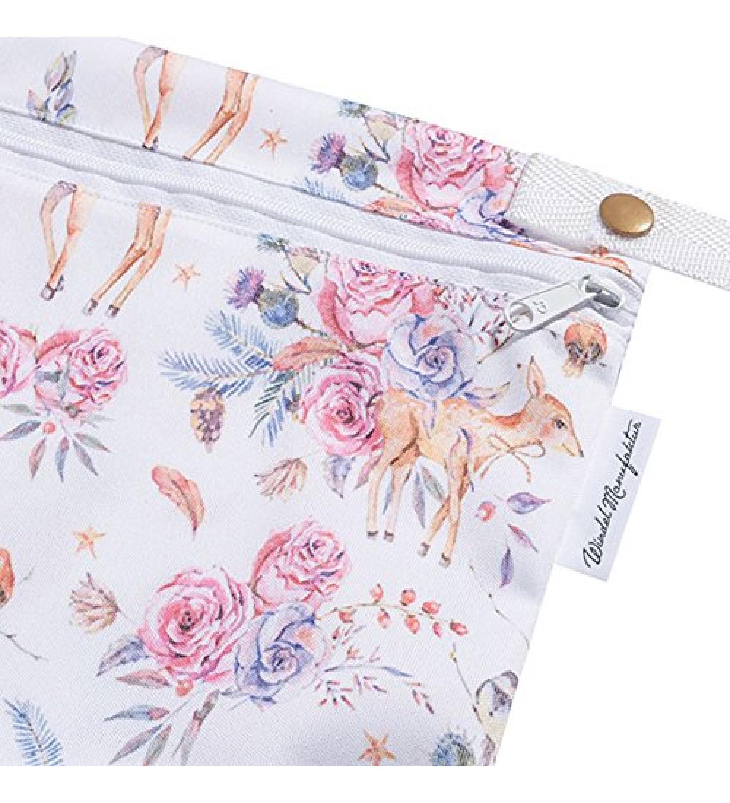 Windelmanufaktur Wetbag breathable and water-repellent wet bag - Made in Germany (large Blumenkitz) L Blumenkitz