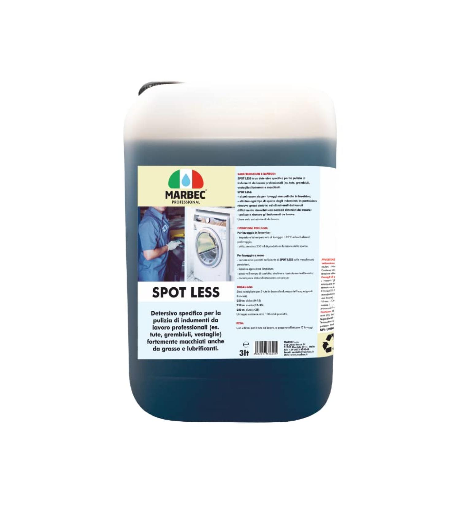 Marbec Spot Less 3LT - Professional Heavy-Duty Detergent for Oily Work Clothes | International Shipping Available - Buy Online on GoSupps.com