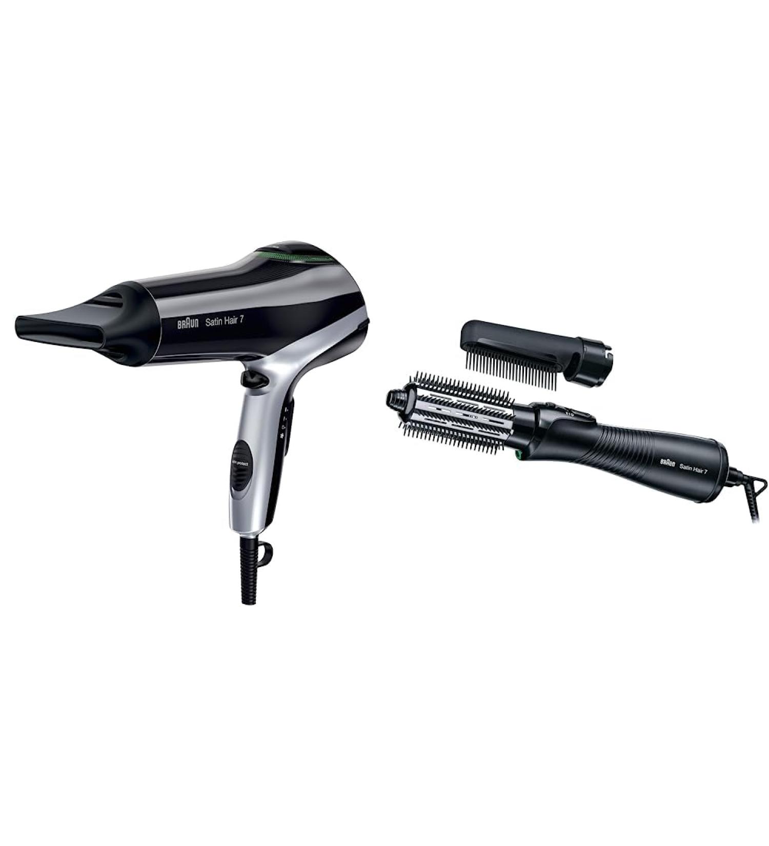Buy Brown Satin Hair 7 Hair Dryer & Lockenbrush - IONTEC Technology Diffuser & Comb - Black (1-Pack) - Buy Online on GoSupps.com