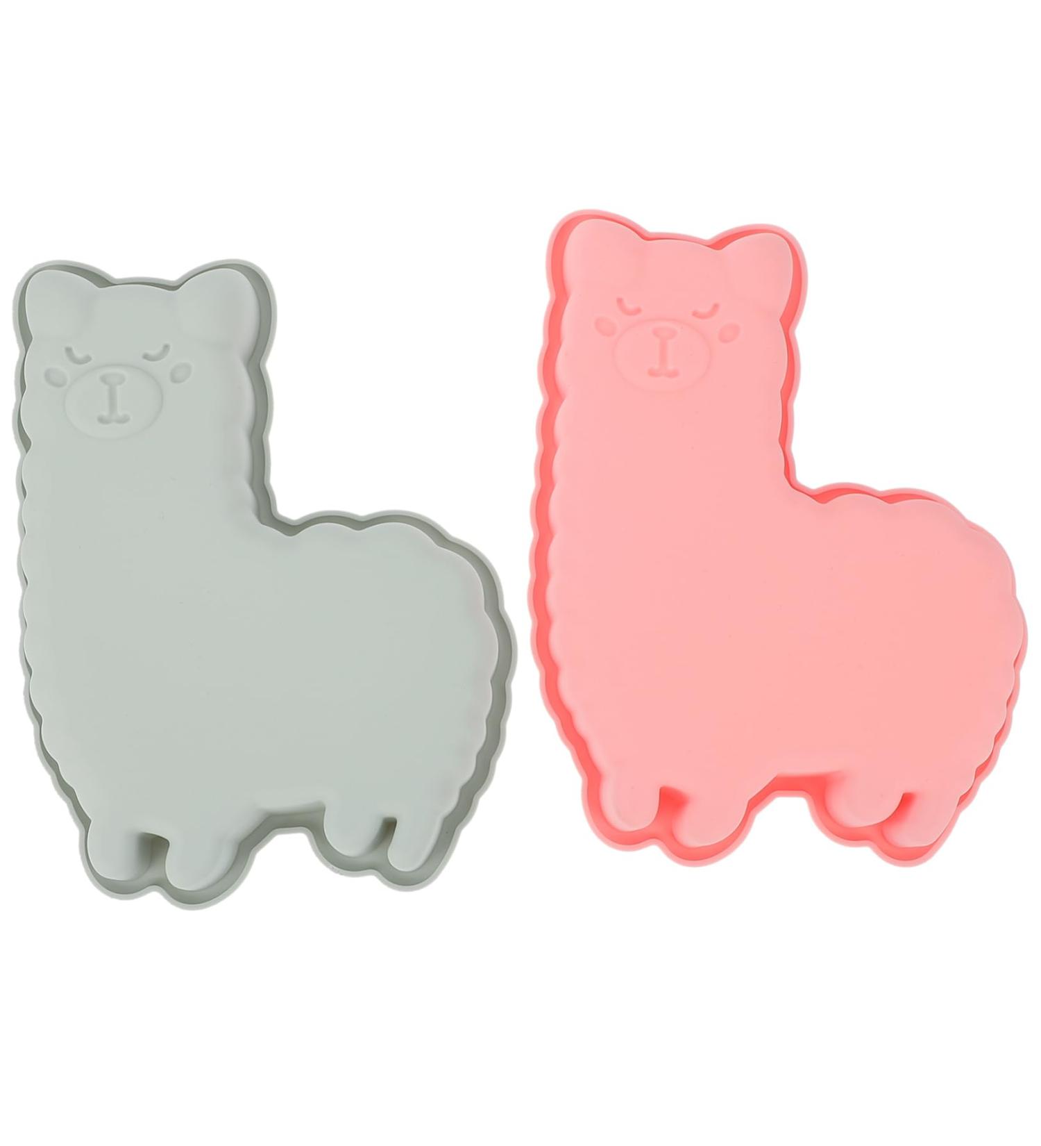 MAGICLULU Fondant Mold 2pcs Alpaca Cake Mold Chocolate Baking Supplies Silica Gel 3D Baking Mold - Buy Online on GoSupps.com