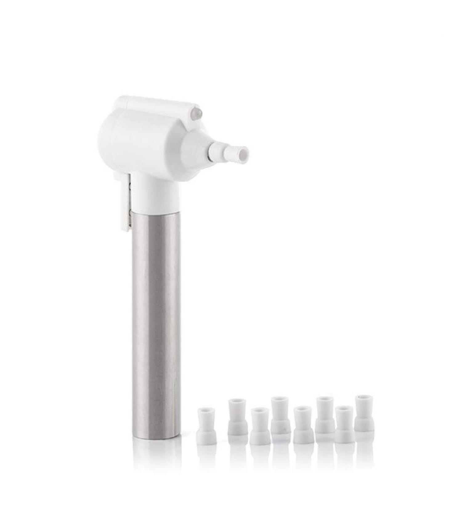 InnovaGoods® Pearlsher Dental Bleaching and Polisher, Teeth Whitening Kit with 5 Tips, Teeth Whitening, Removes Plaque and Stains, Battery Operated.