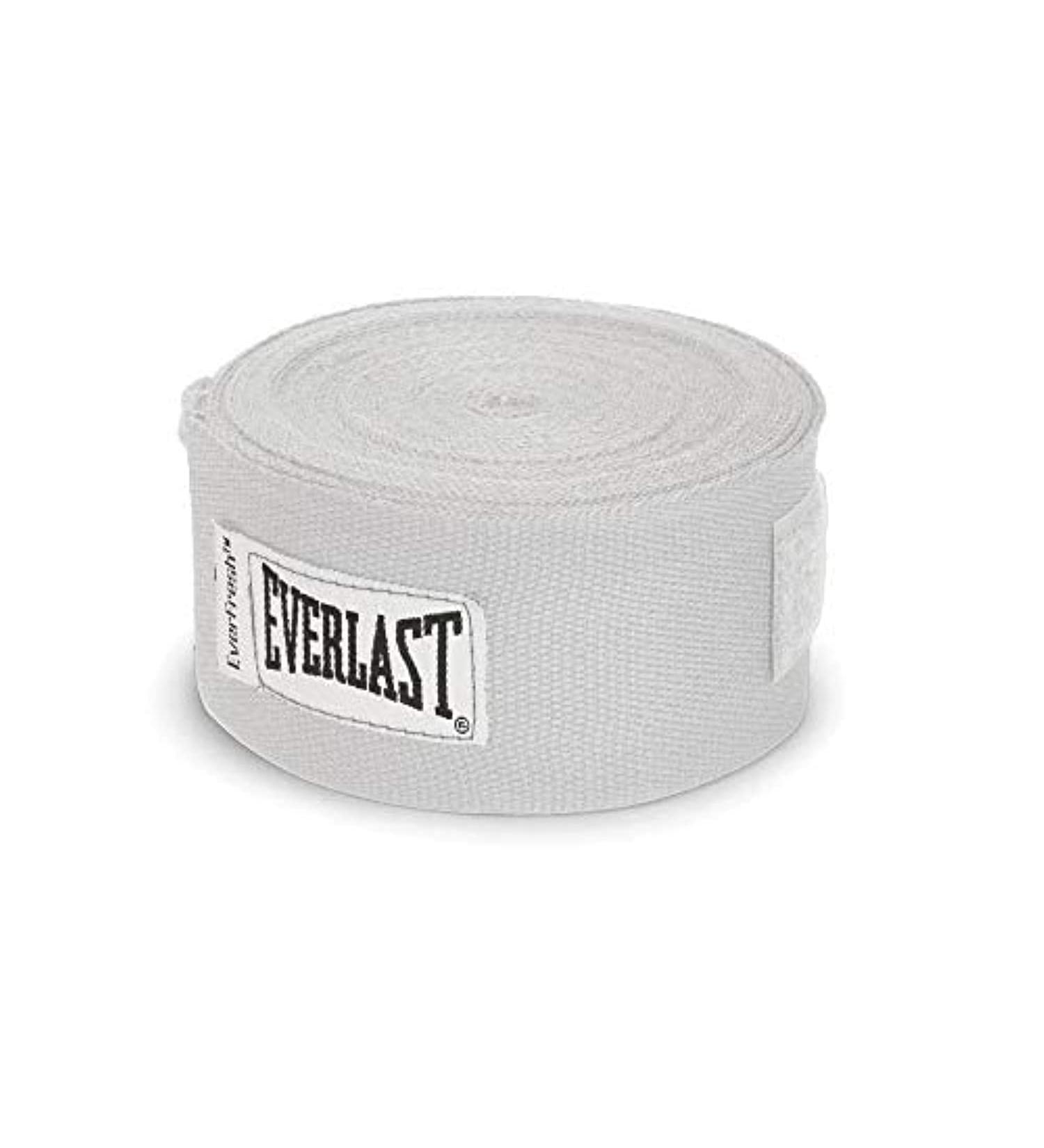 Everlast 4456WHT Hand Wraps White 180 - Premium Boxing Hand Wraps - Buy Online on GoSupps.com