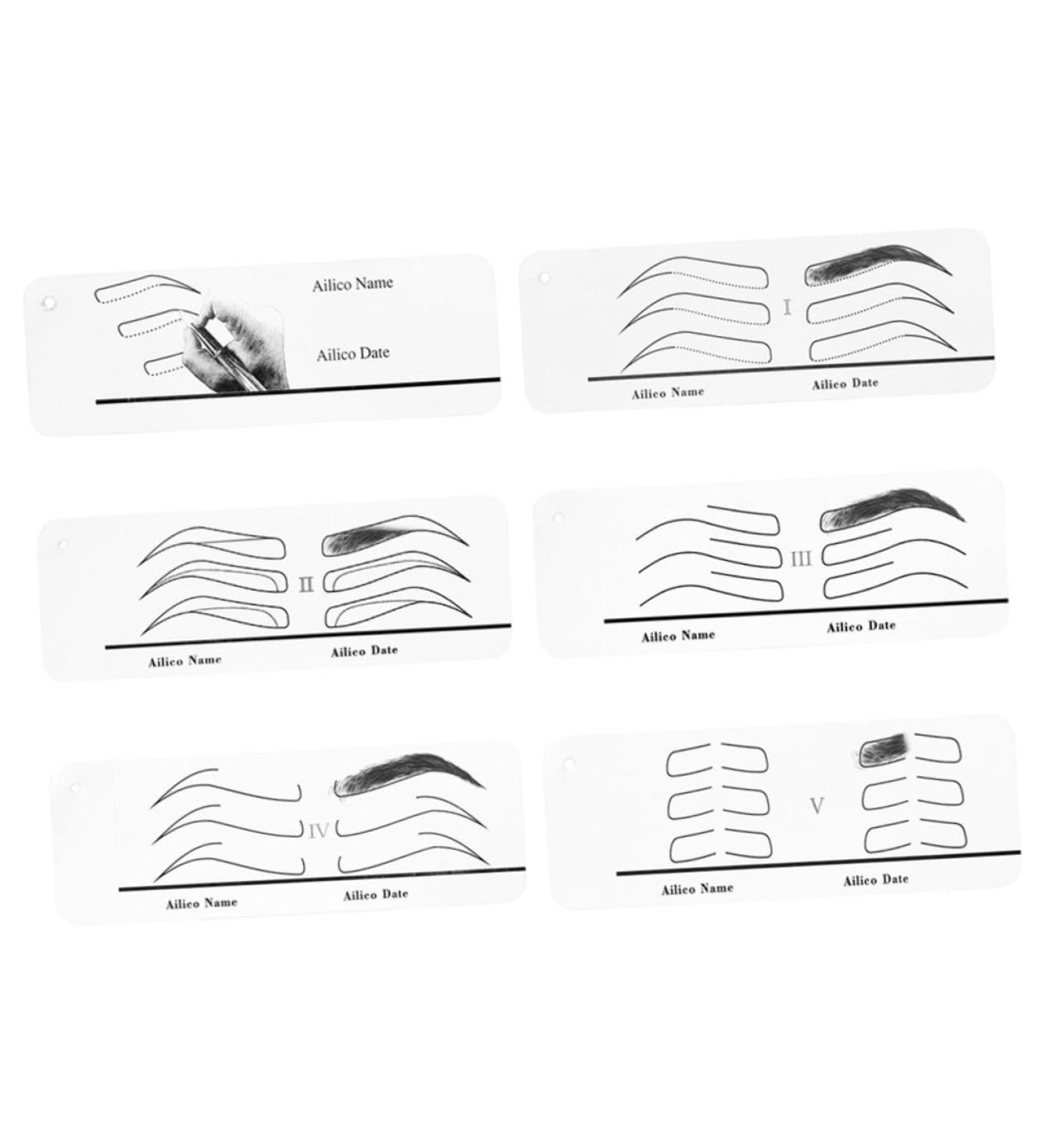 Healeved 1 Set Eyebrow Makeup Tool Eyebrow Drawing Tool Eyebrow Guide Stencil Mold Supplies Eyebrow Trimming - Buy Online on GoSupps.com
