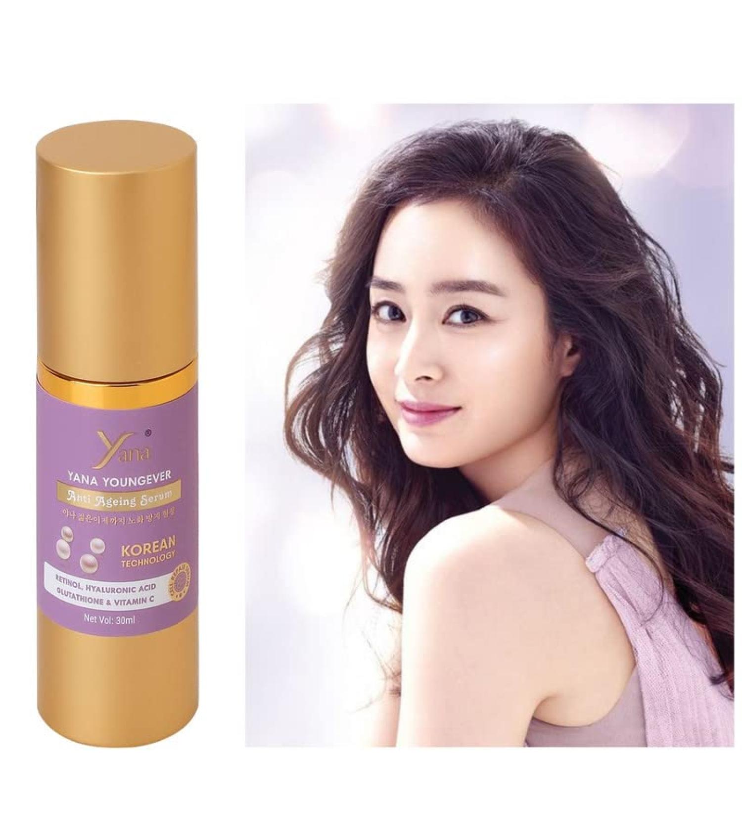  Yana Yana Booster Anti Aging Serum With Hyaluronic Acid Vitamin C Brightening Serum For Dark Spots Fine Lines And Wrinkles For A Glowing And Younger Skin Anti Aging & Facial Serum By Korean Technology - Buy Online on GoSupps.com
