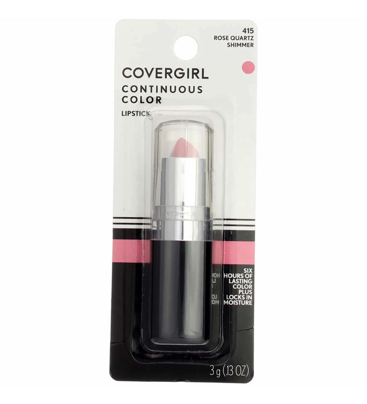 COVERGIRL Continuous Color Lipstick Rose Quartz 415 - 0.13 oz | Packaging May Vary - Buy Online on GoSupps.com