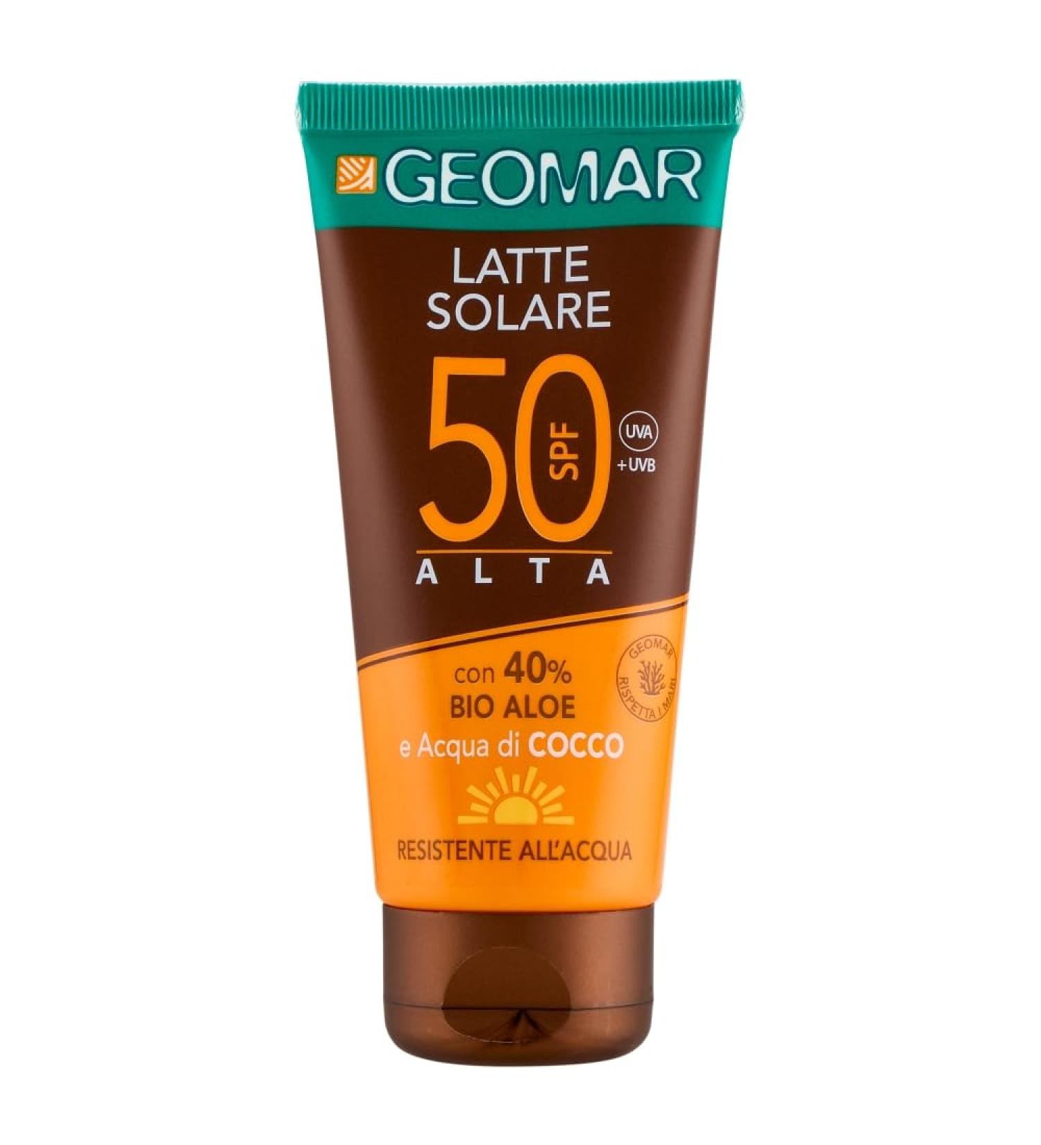  Geomar GEOMAR | SPF 50 Sunscreen Lotion Vegan Formula Made in Italy 100 ml - Buy Online on GoSupps.com
