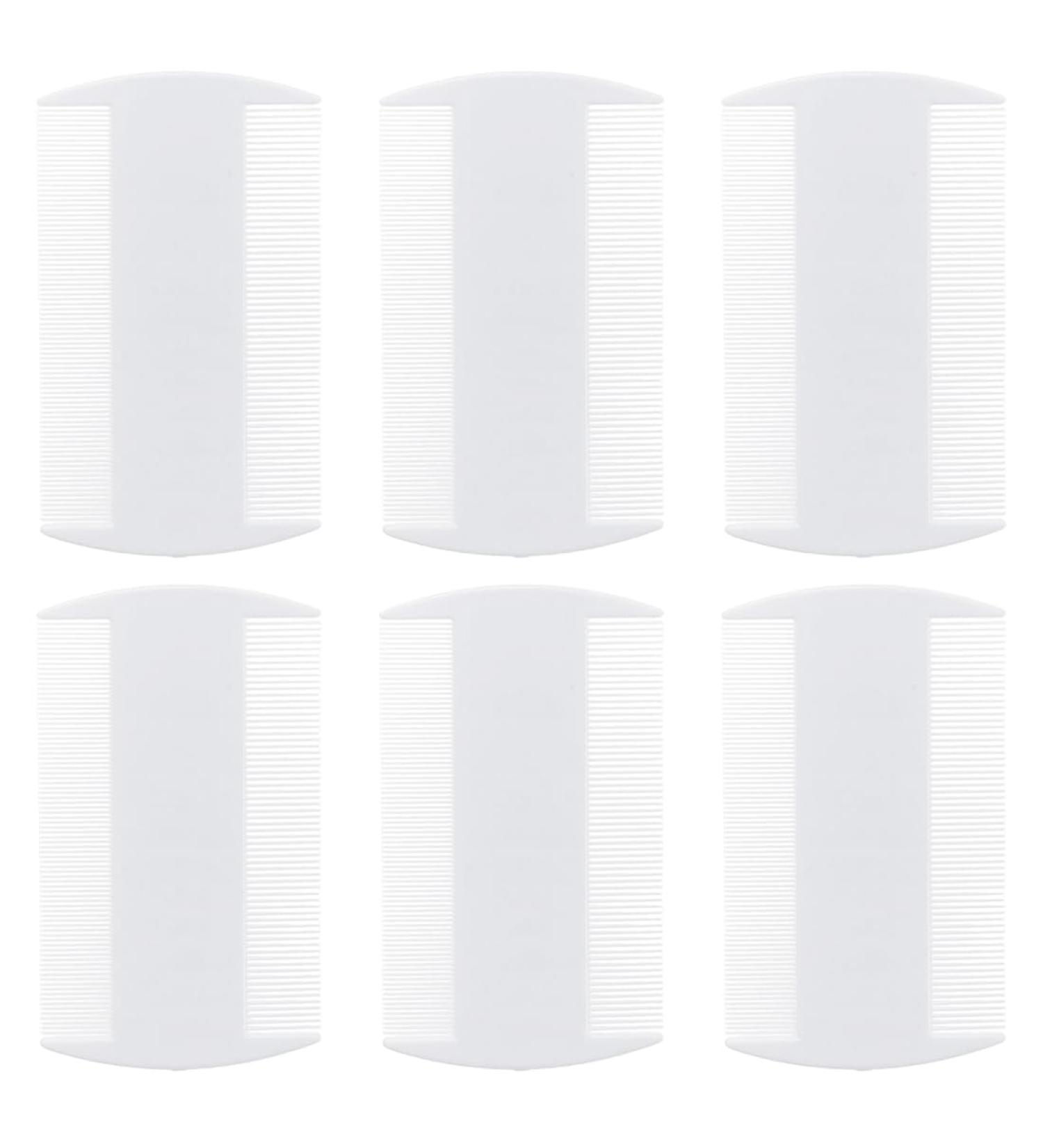 6 Pieces Double-Sided Fine-Toothed Lice Comb - Durable Head Louse Ridge Comb for Cats & Dogs - Effective Lice Removal - Buy Online on GoSupps.com