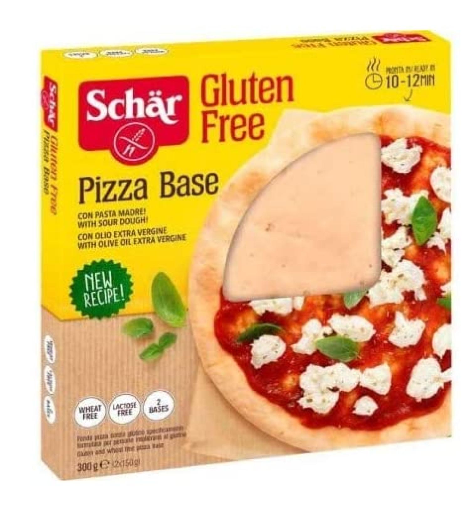 Set of 2 gluten free pizza Schar Pack of 3 units