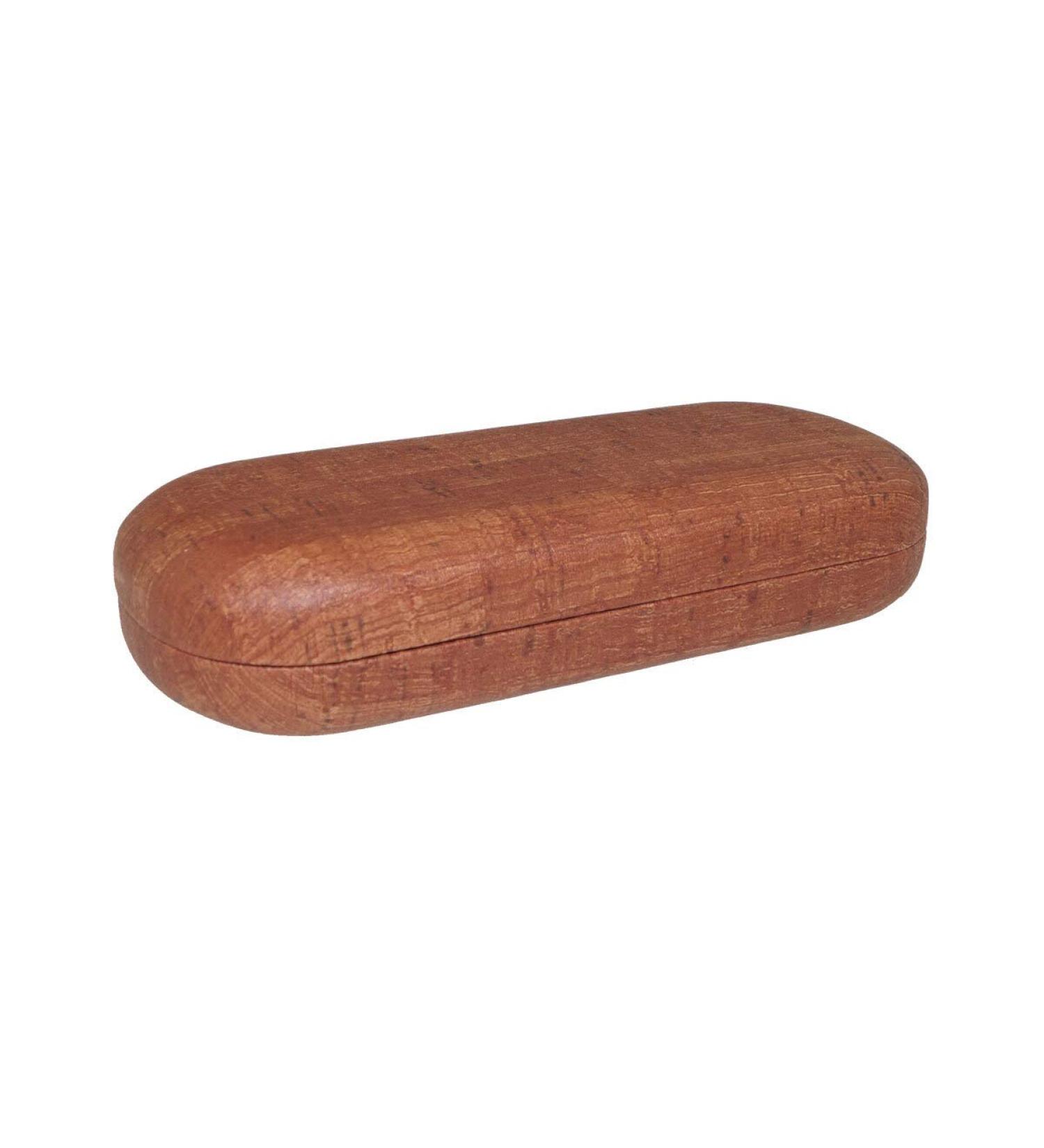 Hard case "Yesina" in brown wood look