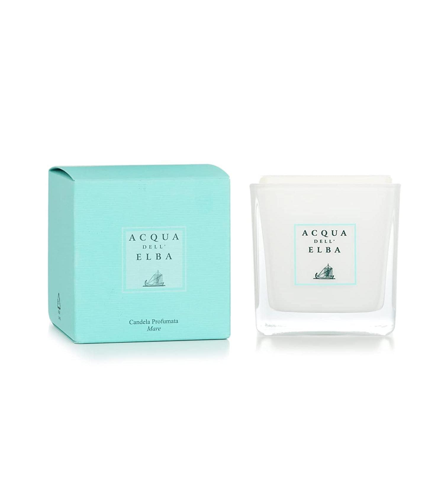 Acqua Dell Elba Mare Scented Candle - Luxury Home Fragrance Aromatherapy with Rosemary & Lemon 44oz Made in Italy - Buy Online on GoSupps.com
