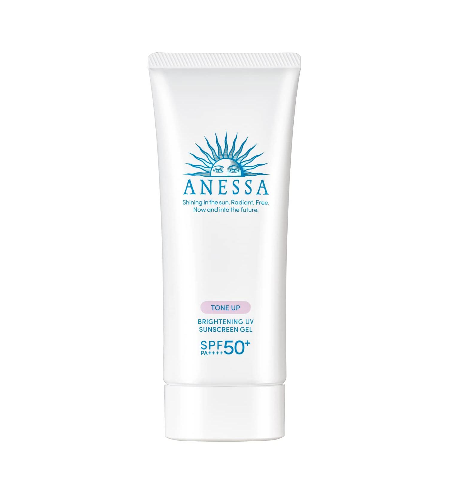 Anessa Tone Up Brightening UV Sunscreen Gel SPF50+ PA++++ - 90g | Best International Shipping & UV Protection - Buy Online on GoSupps.com