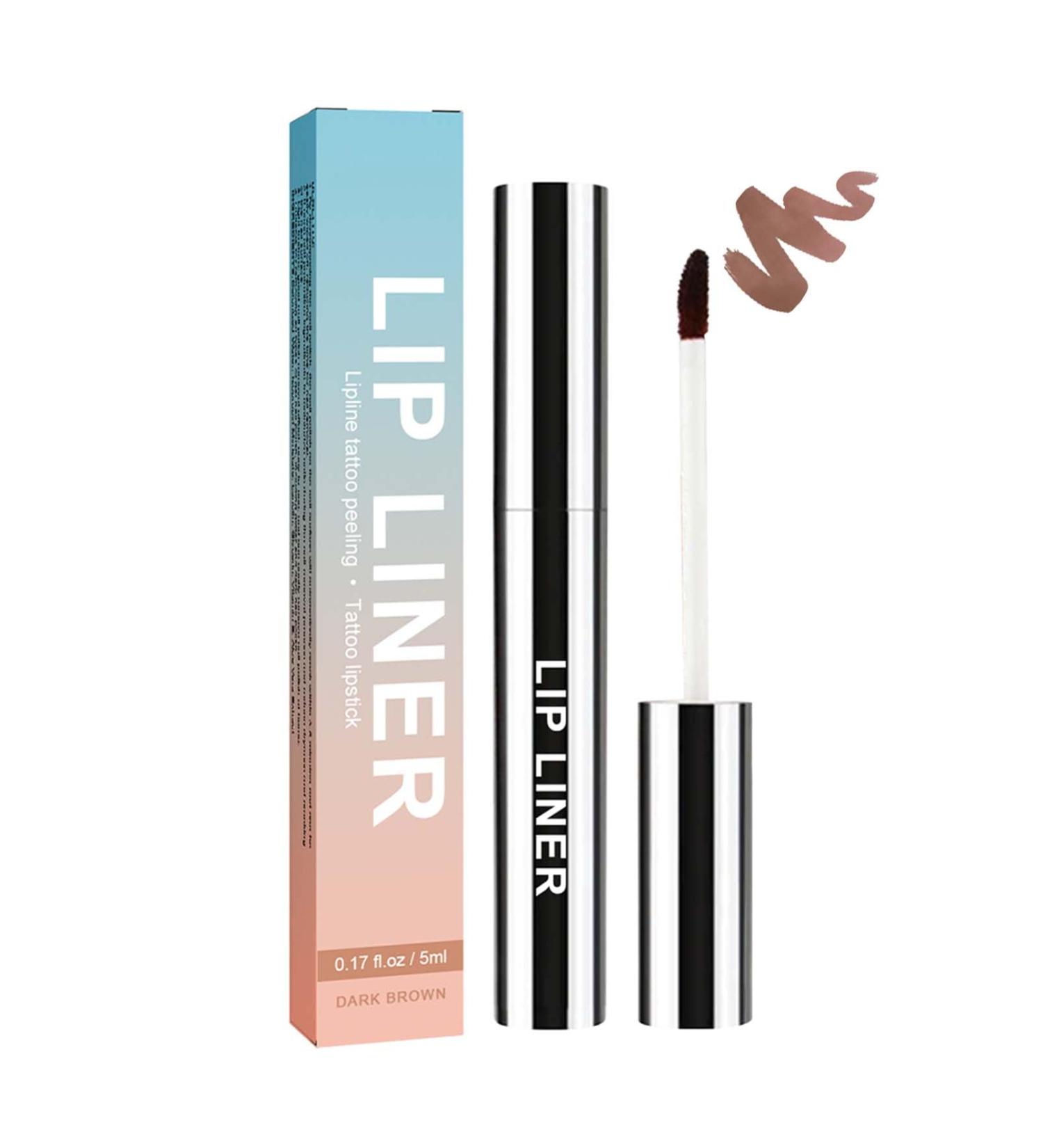  EONFAVE Peel Off Removable Lip Liner Dark Brown Waterproof Long Lasting Lip Liner High Pigment for Women - Buy Online on GoSupps.com