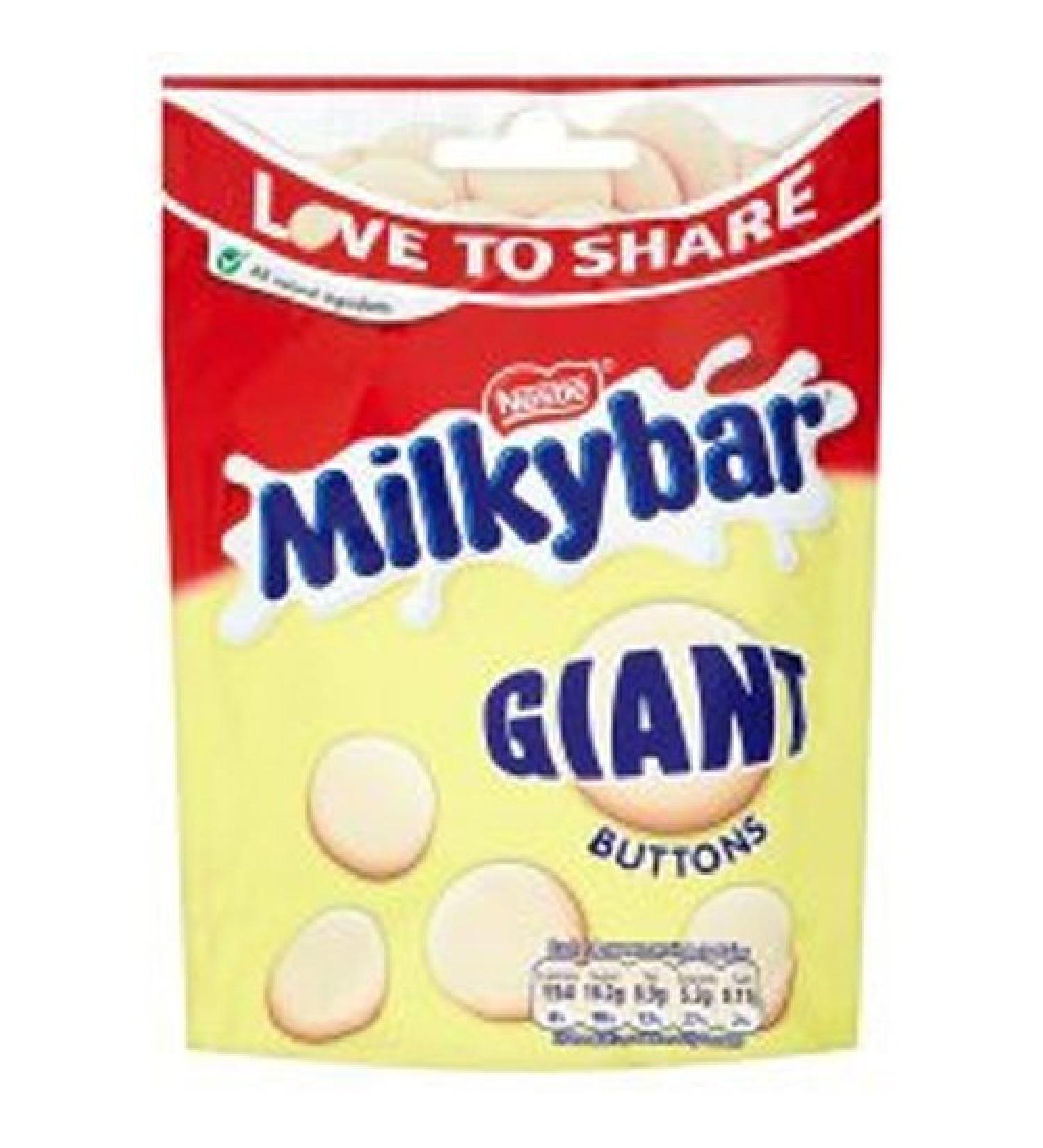 Milkybar Nestl Milkybar Bag of Giant Buttons 125g