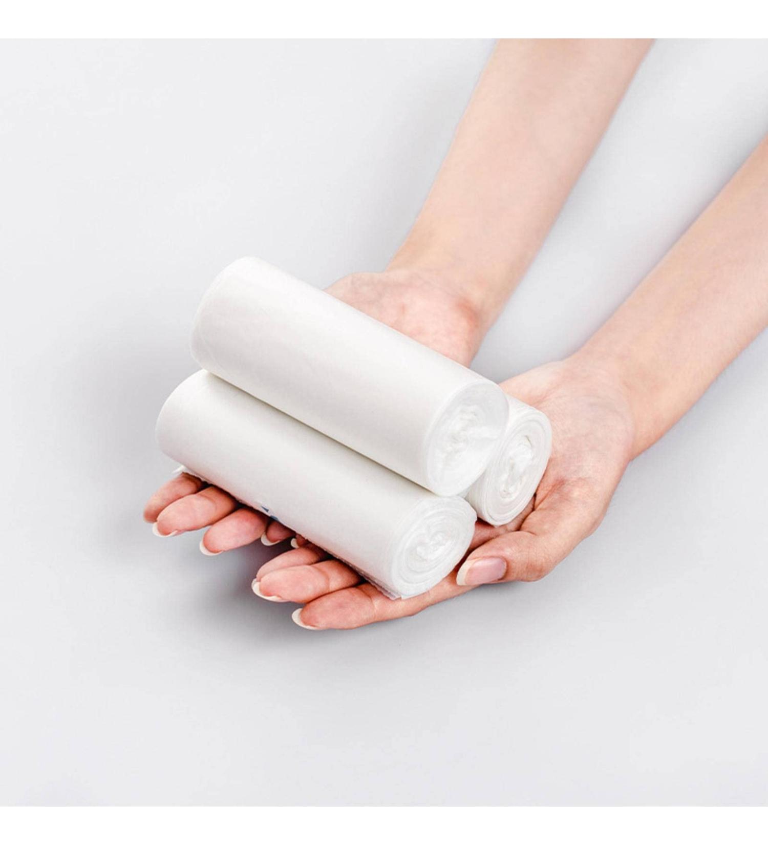 Garbage bag portable custom thickened full biodegradable kitchen bathroom household plastic bag 150pcs - Buy Online on GoSupps.com