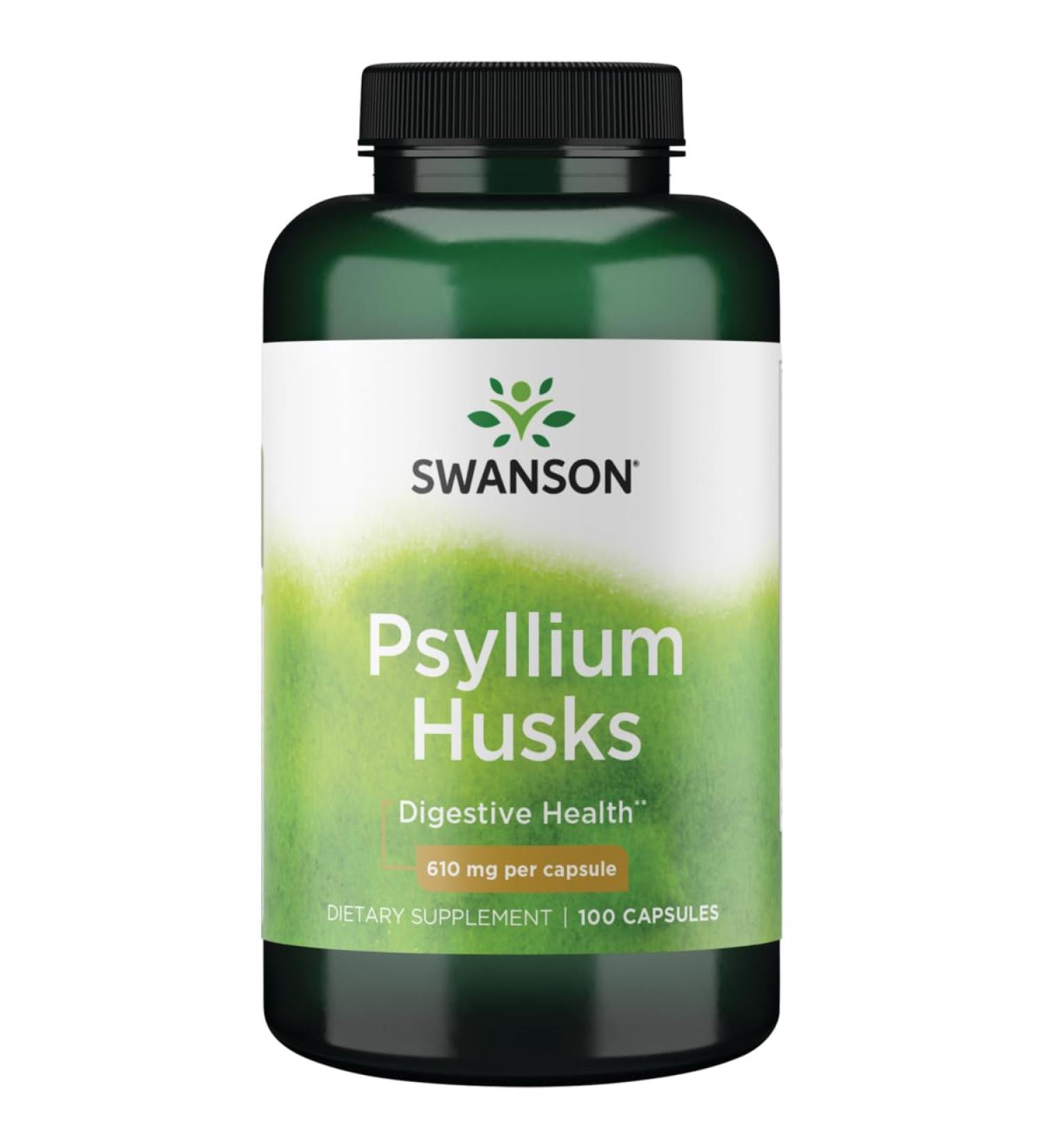Swanson Psyllium Husks 610 Milligrams 100 Capsules