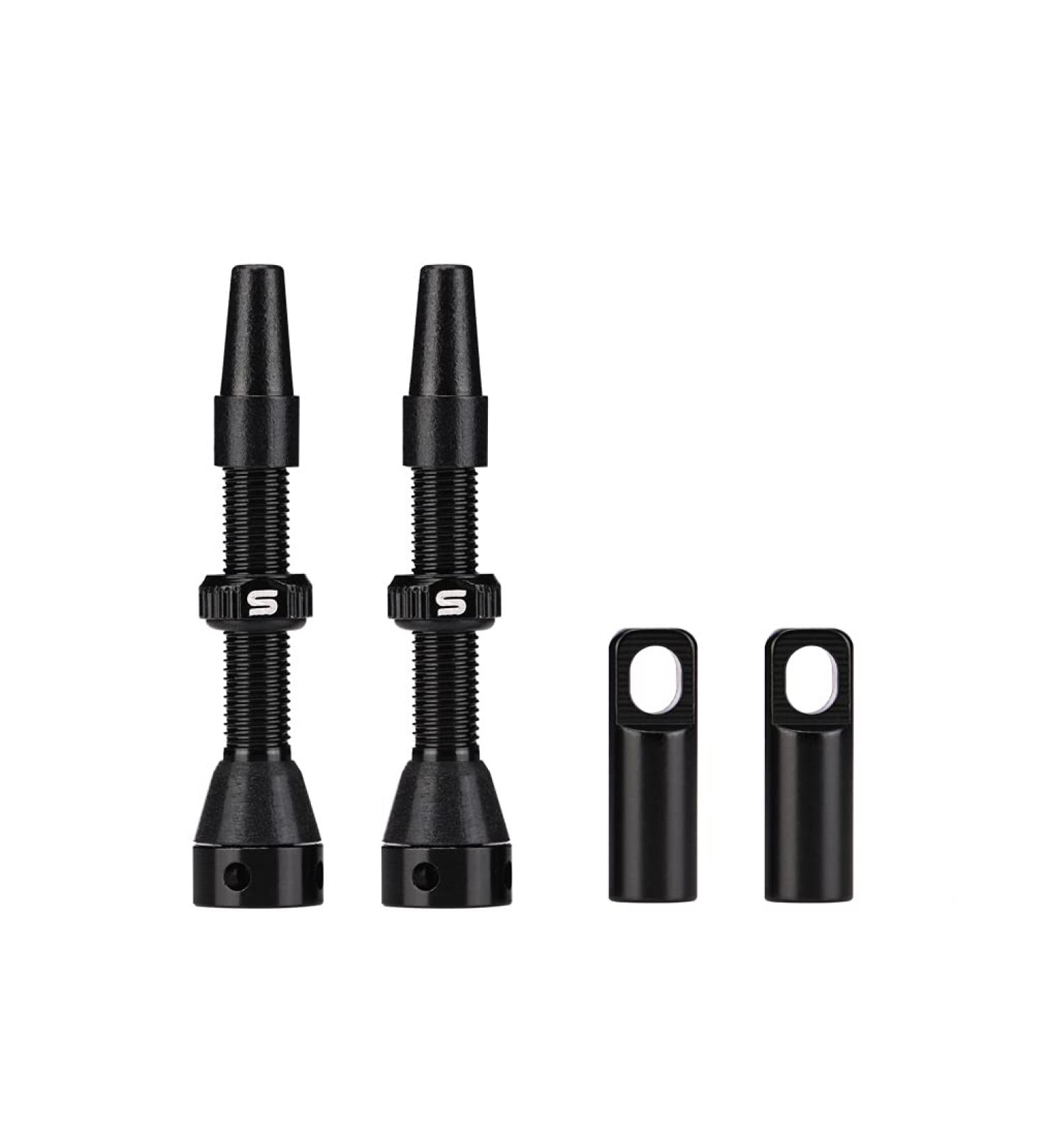 Fomtor Tubeless Presta Valves - Aluminum Alloy 40mm with Valve Core Remover Tool - Ideal for Most Bicycle Rims (Black 2-Pack) - Buy Online on GoSupps.com