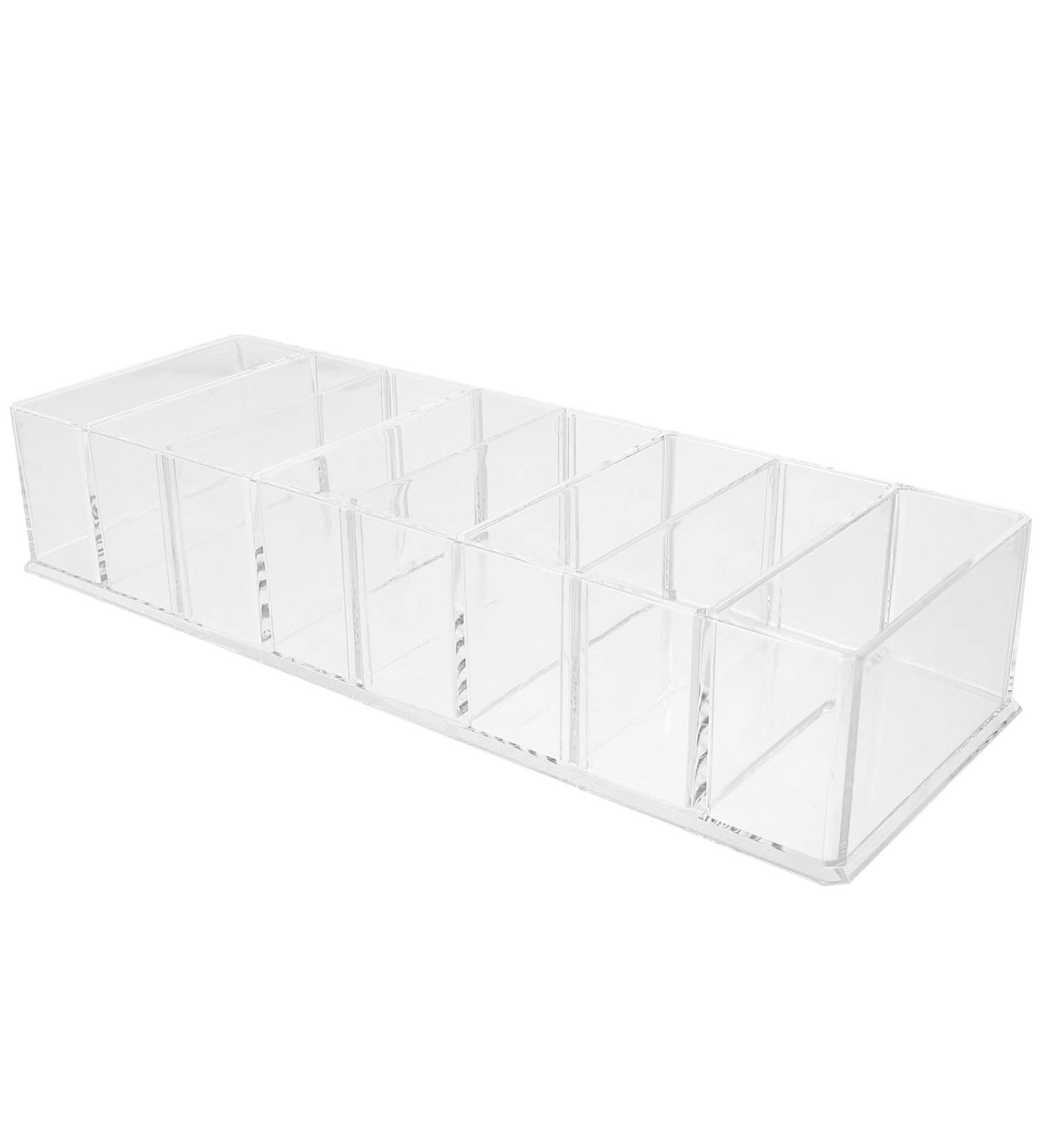 FRCOLOR Organizer Drawers Makeup Palettes Holder Desktop Eyeshadow Palettes Transparent Blusher Organizer Office Desk Drawer Organizer Organizer Storage Transparent 25x8.5x4.8cm - Buy Online on GoSupps.com