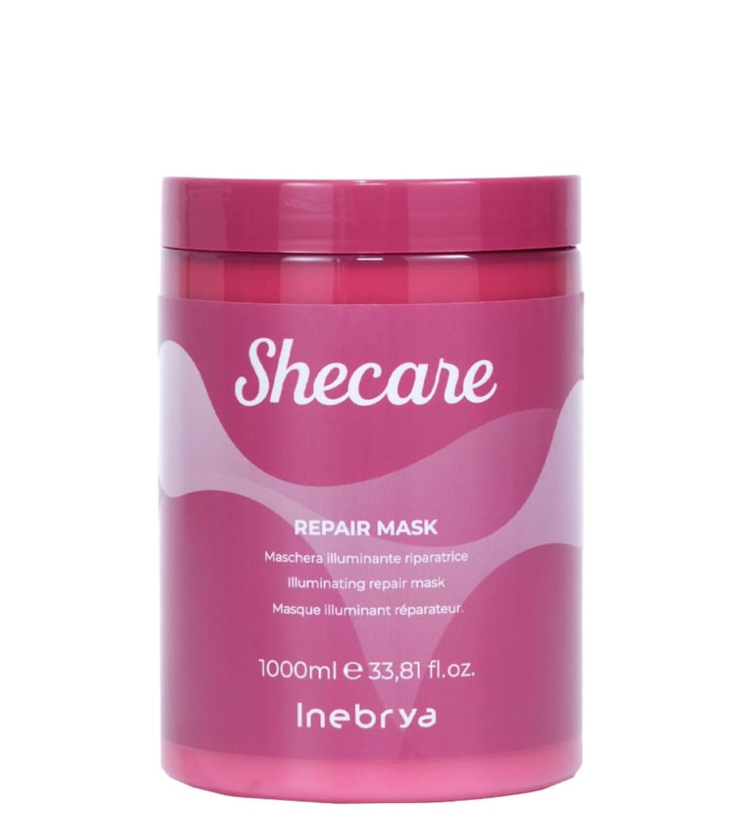 INEBRYA SHECARE REPAIR MASK 1000ml white cream