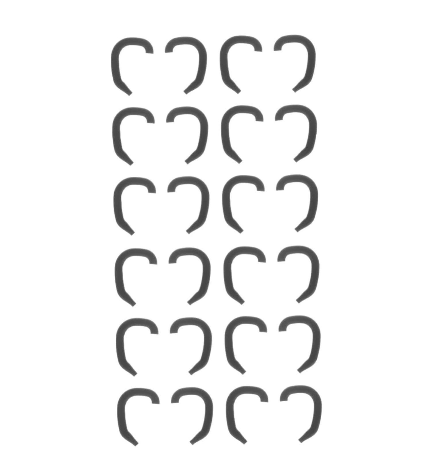 SOLUSTRE Auricle Corrector Ear Muffs - 12 Pairs, Professional External Ear Correction Tool with Silica Gel, Black - Pack of 1 - Buy Online on GoSupps.com