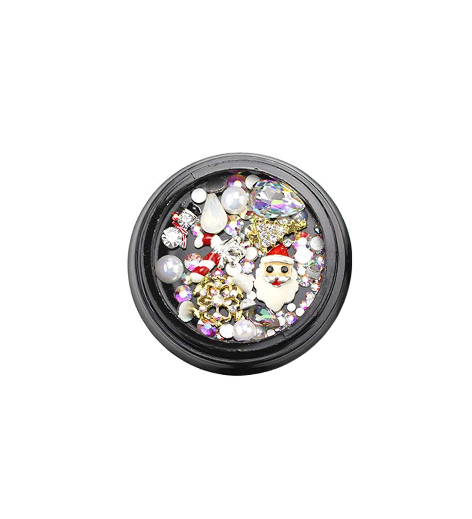 Christmas Mixed Nail Art Rhinestones Diamonds Crystals Beads Gems Nail Charms for 3d Nails Art Decoration Nail Art Supplies G312 - Buy Online on GoSupps.com