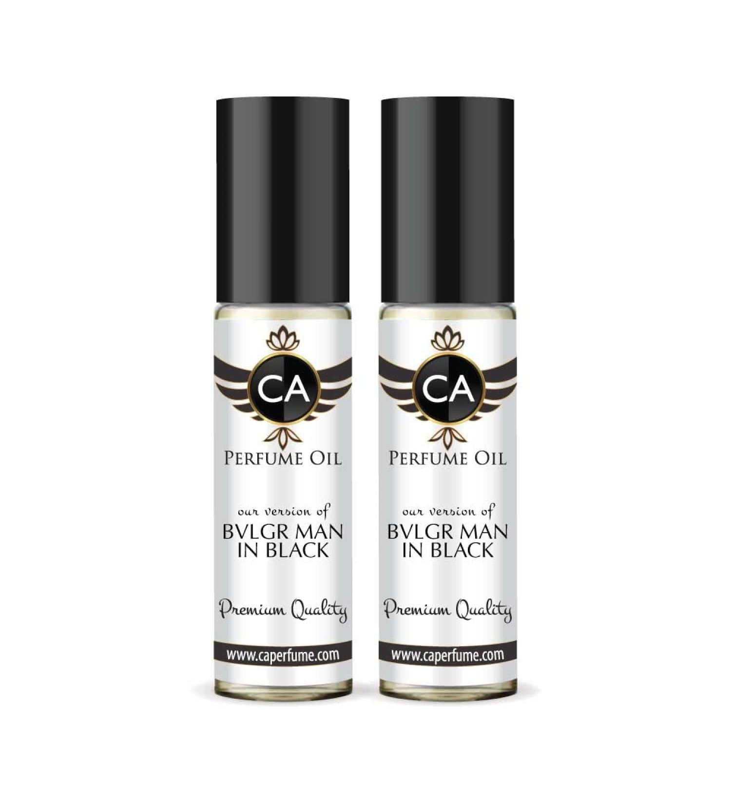 CA Perfume Impression of Bvlgr Man In Black For Men Replica Fragrance Body Oil Dupes Alcohol-Free Essential Aromatherapy Sample Travel Size Concentrated Long Lasting Attar Roll-On 0.3 Fl Oz-X2 - Buy Online on GoSupps.com