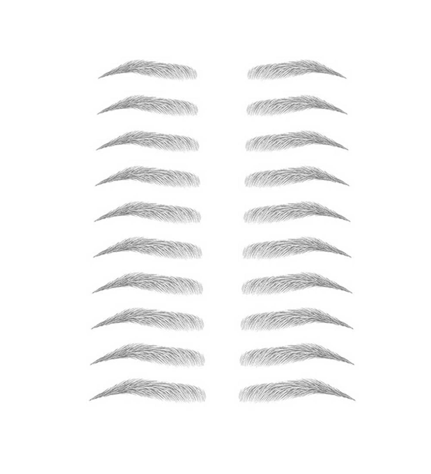 Stick On Eyebrows Eyebrows Waterproof | 3D Peel Off Long Lasting Waterproof Natural False Eyebrows Makeup Sticker For Eyebrow Grooming Shaping Frifer - Buy Online on GoSupps.com