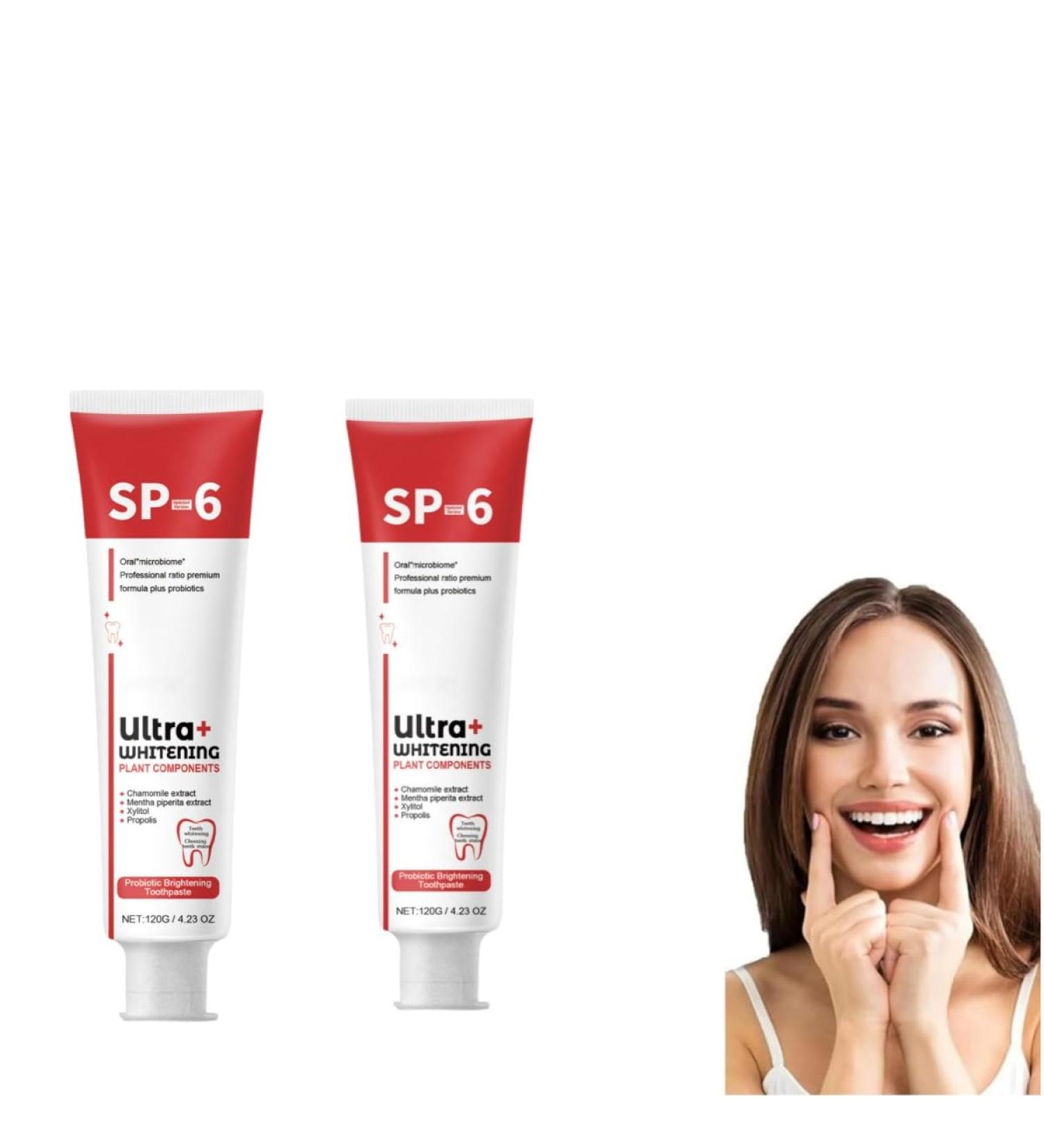 Sp-6 Super Whitening Sp 6 Toothpaste Probiotic Whitening Toothpaste Deep Cleaning Toothpaste Breath Freshening Toothpaste - Buy Online on GoSupps.com