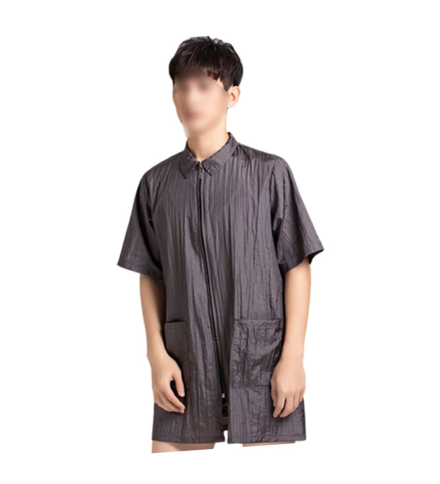 FRCOLOR Clothing Hair Dye Salon Robes for Customers Hair Dyeing Clothing Bags Bags Work Vest Apron Hair Treatment Hair Dye Short Sleeve Spa Jacket Shirt Work Clothing Men - Buy Online on GoSupps.com