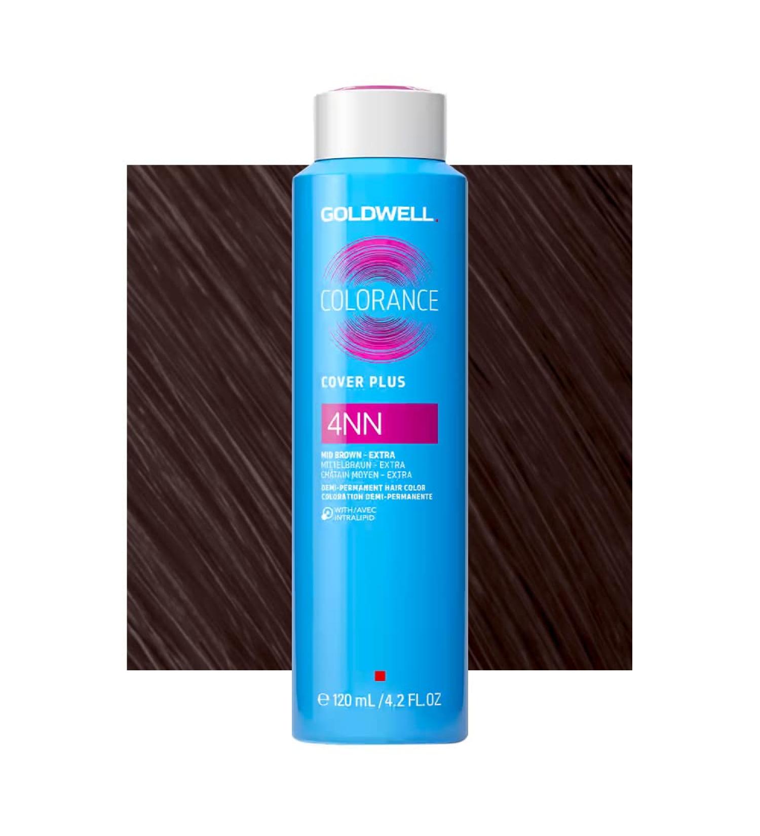 GOLDWELL Colorance Cover Plus 4NN Mid Brown Extra can 120ml