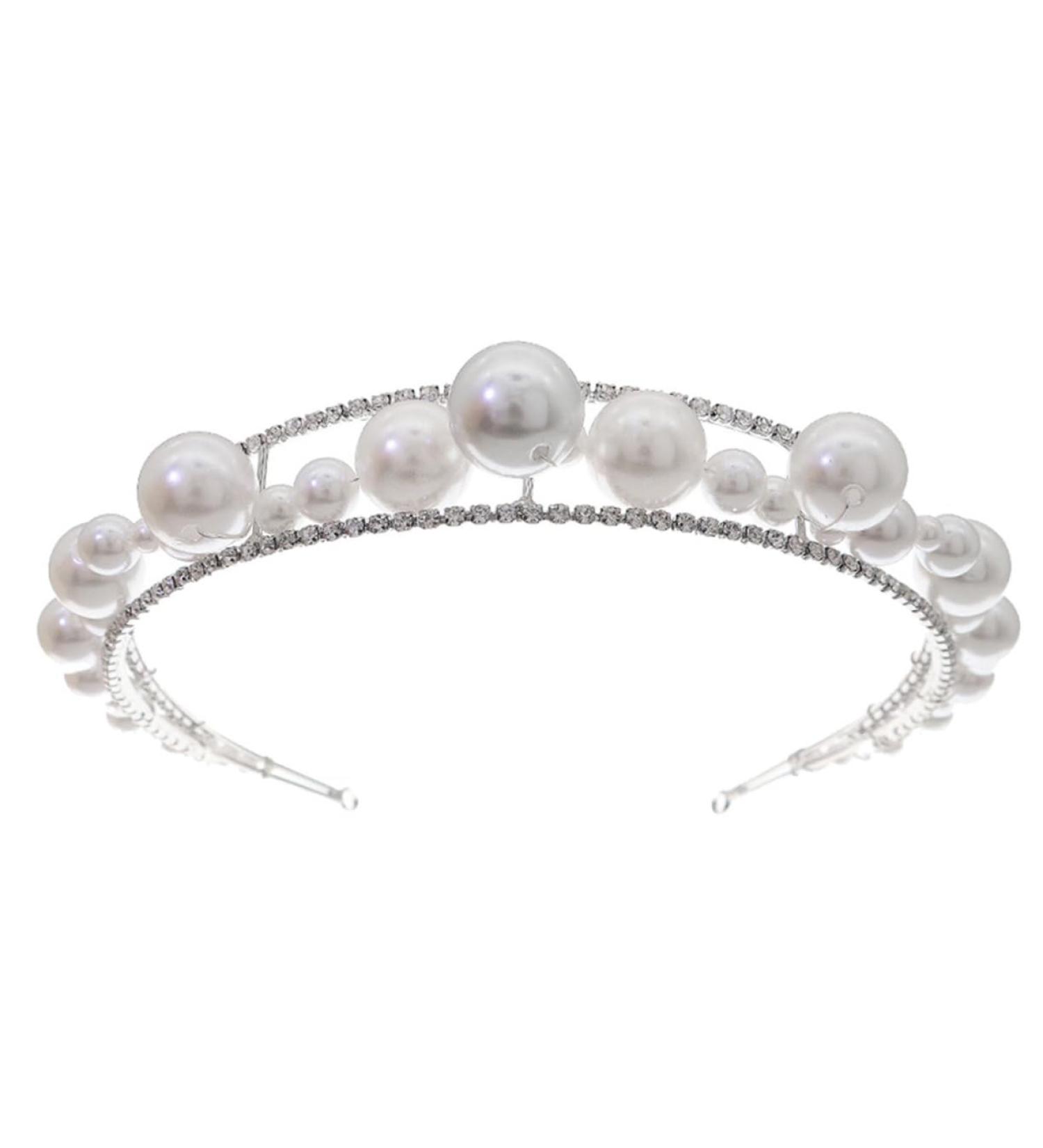 MERRYHAPY 1pc Pearl Headband Hair Jewels for Women Womens Hair Accessories Women Hair Accessories Bridesmaids Rhinestone Headpiece Baroque Rhinestone Tiara Elegant Headband Alloy - Buy Online on GoSupps.com