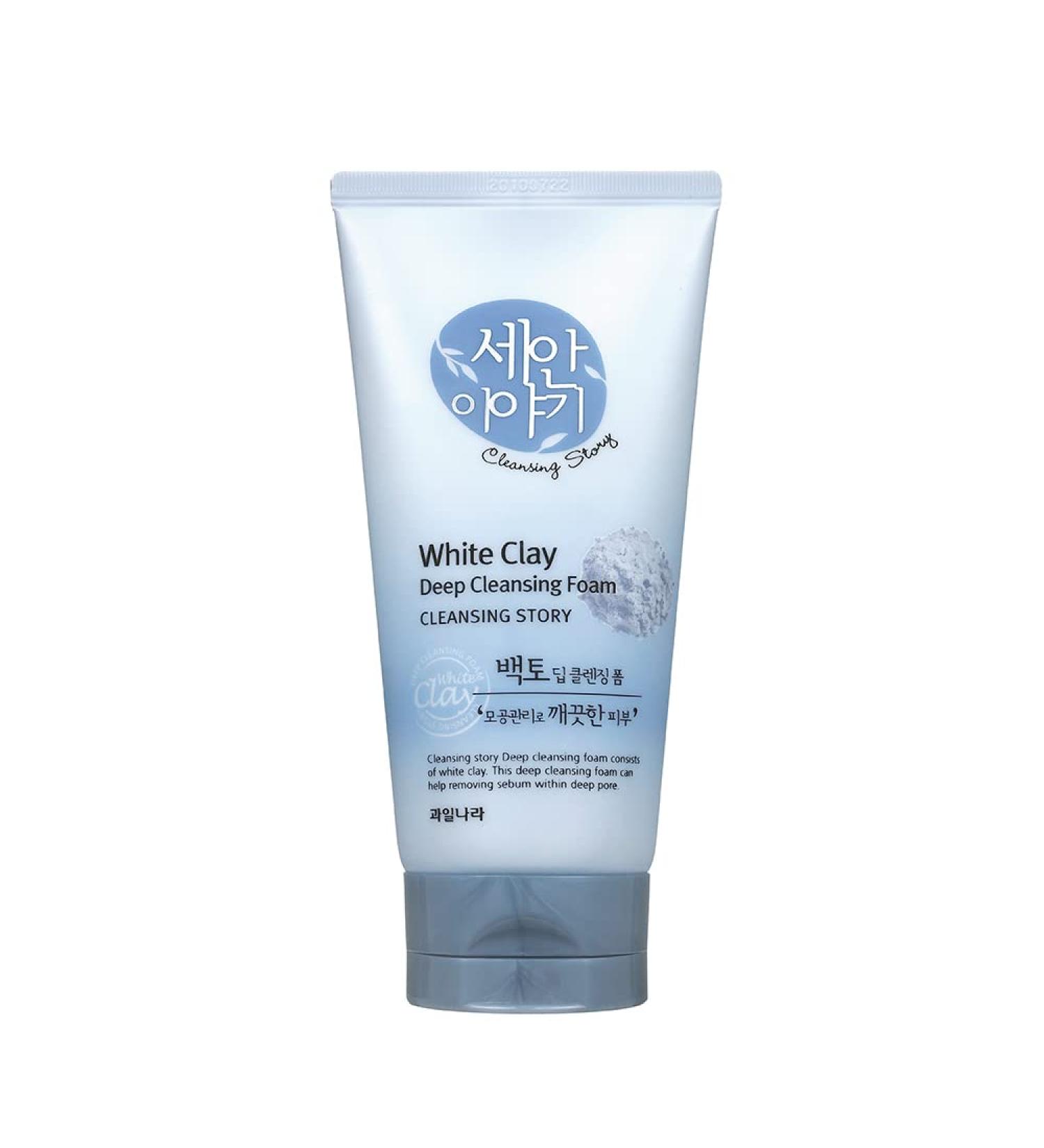 WELCOS KWAILNARA Natural White Clay Facial Deep Foam Cleanser - Buy Online on GoSupps.com