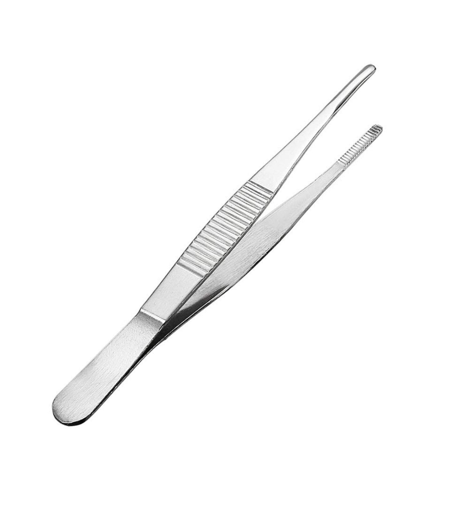 Surgical Stainless Steel Blunt Tip Tweezers for Eyebrows, Facial Hair, and Ingrown Hairs - Buy Online on GoSupps.com