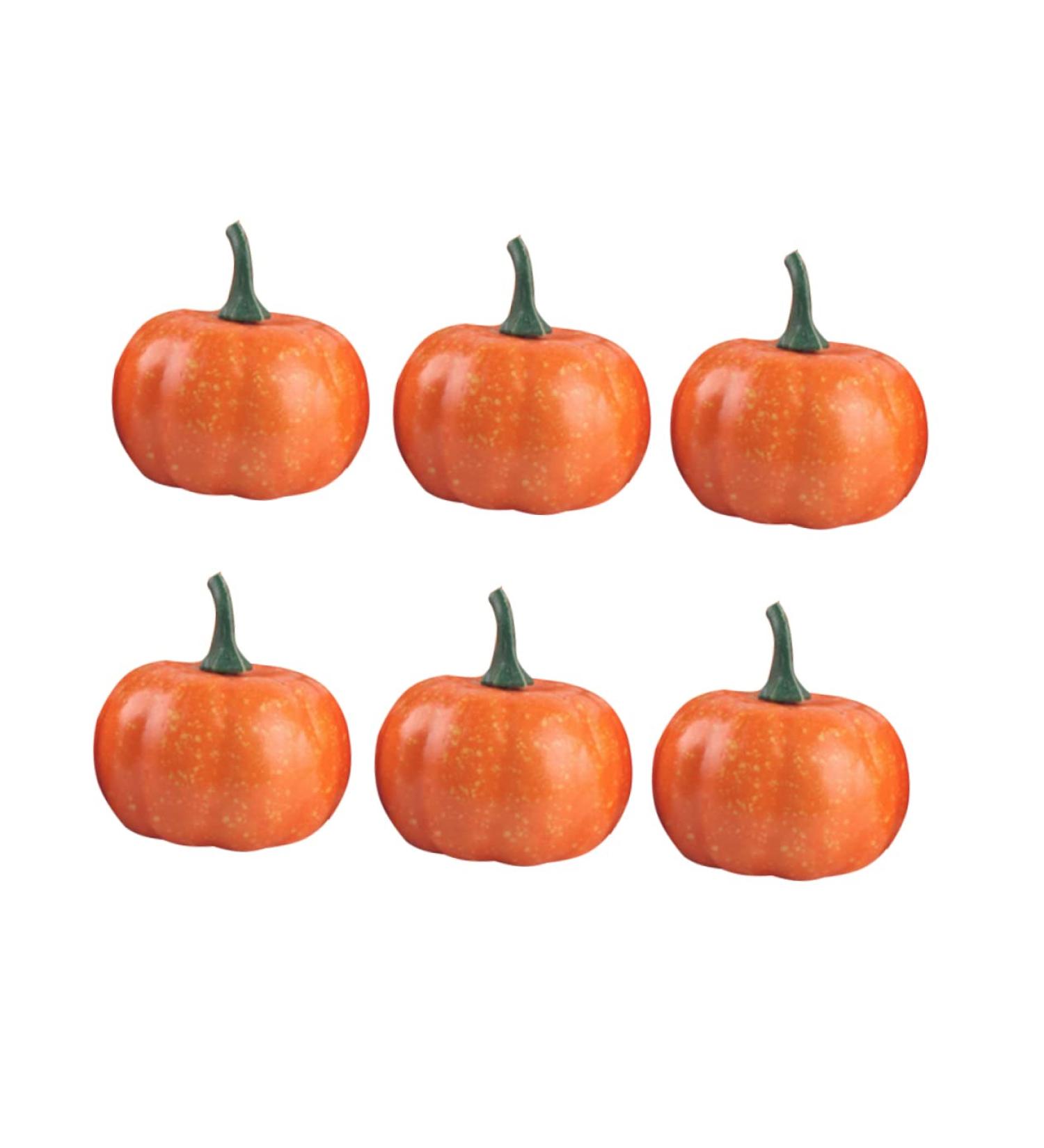 Amosfun 8pcs Halloween Pumpkin Ornament Simulation Mini Halloween Fake Fruit Fake Fruit Home Halloween Ornaments Diy Fake Pumpkin Faux Pumpkin Decor Party Pumpkin Vegetable Props - Buy Online on GoSupps.com