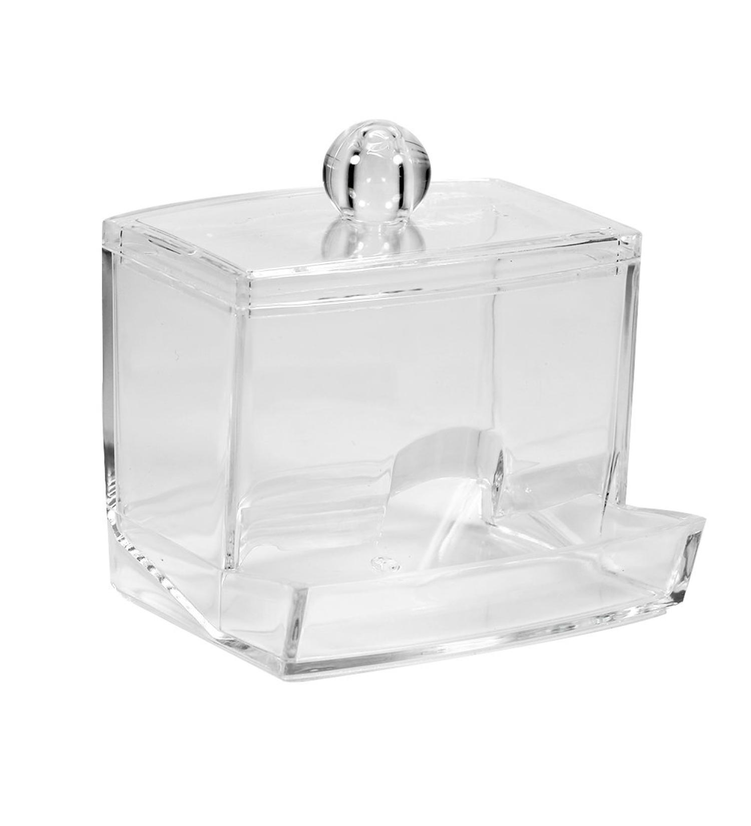 Lantro JS Cotton Swab Holder - Decorative Q-tip Storage Dispenser for Bathroom | Small Cotton Swab Organizer - Buy Online on GoSupps.com