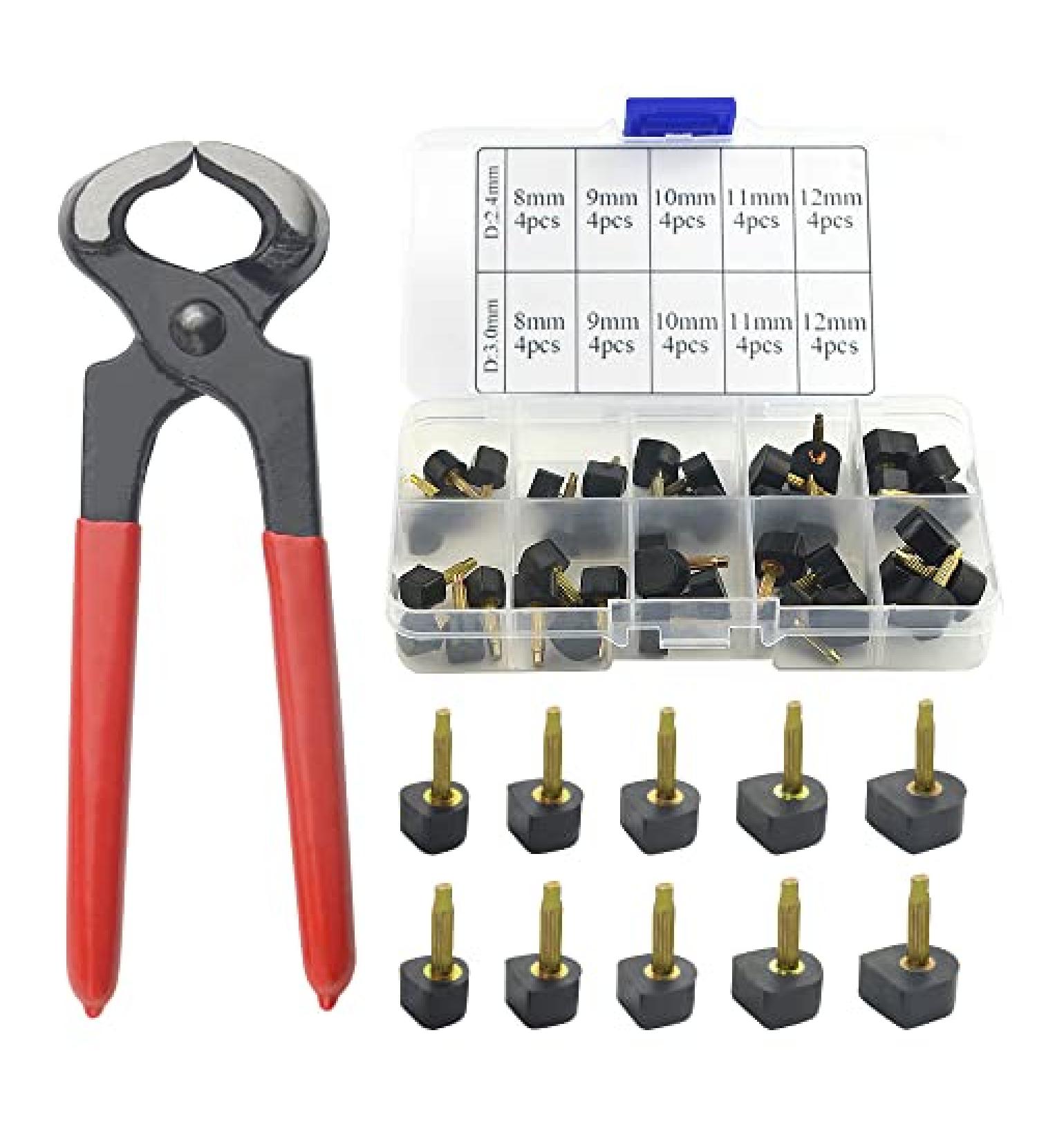 XINGYHENG High Heel Shoe Repair Kit - 20 Pairs Replacement Tips in 5 Sizes with Stiletto Heel Pliers - Buy Online on GoSupps.com